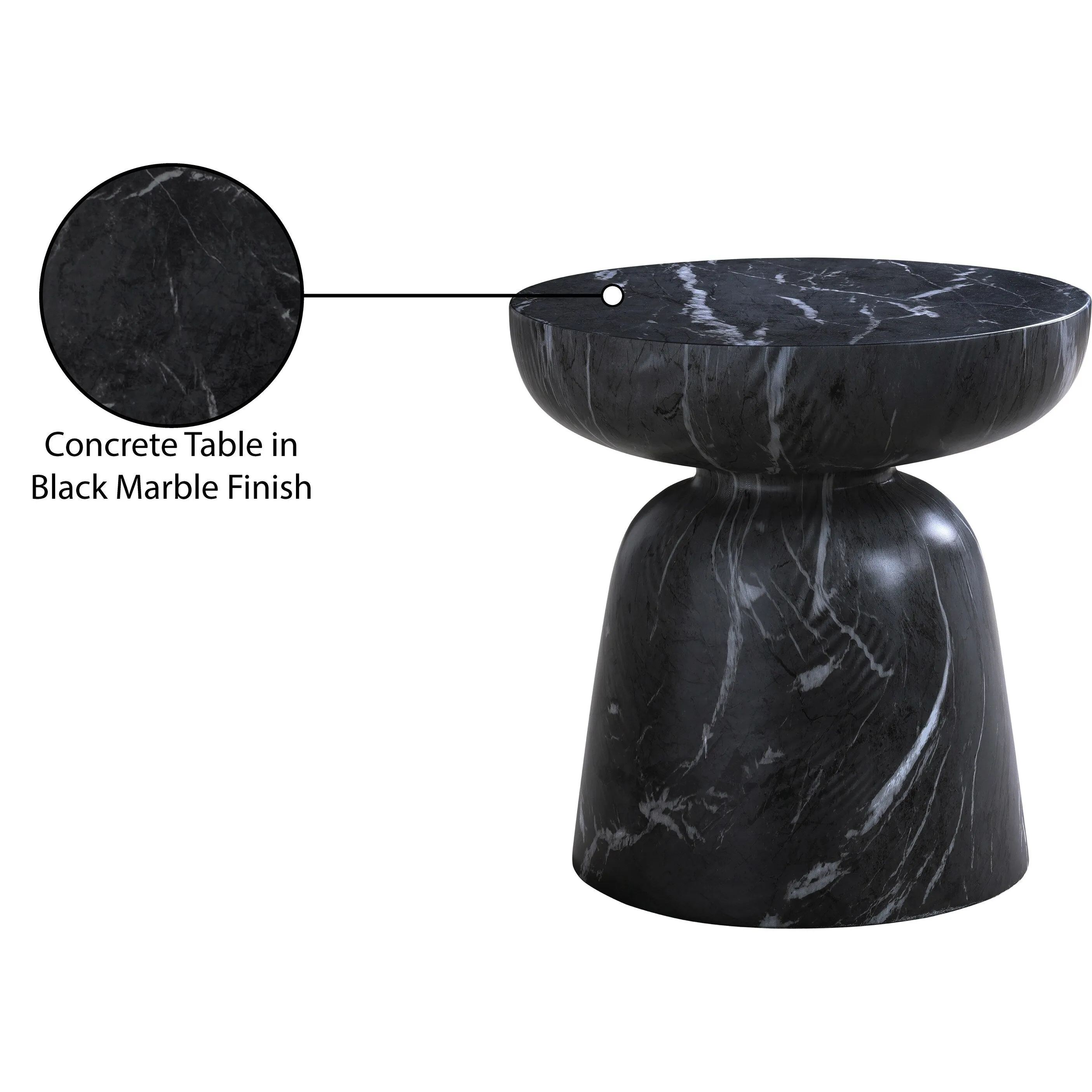 Avellino Finished Concrete Indoor/Outdoor End Table