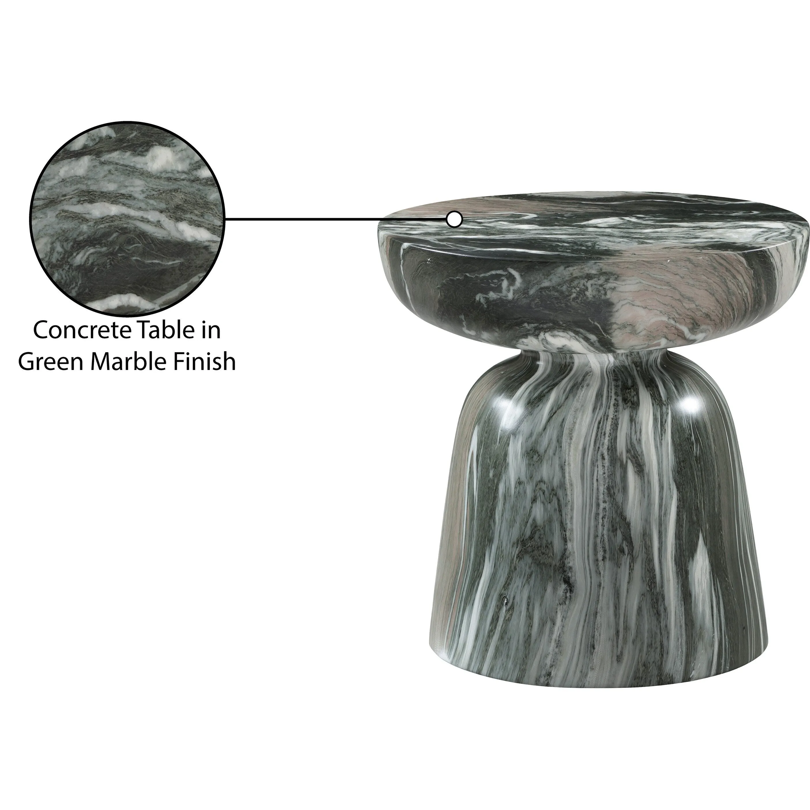 Avellino Finished Concrete Indoor/Outdoor End Table