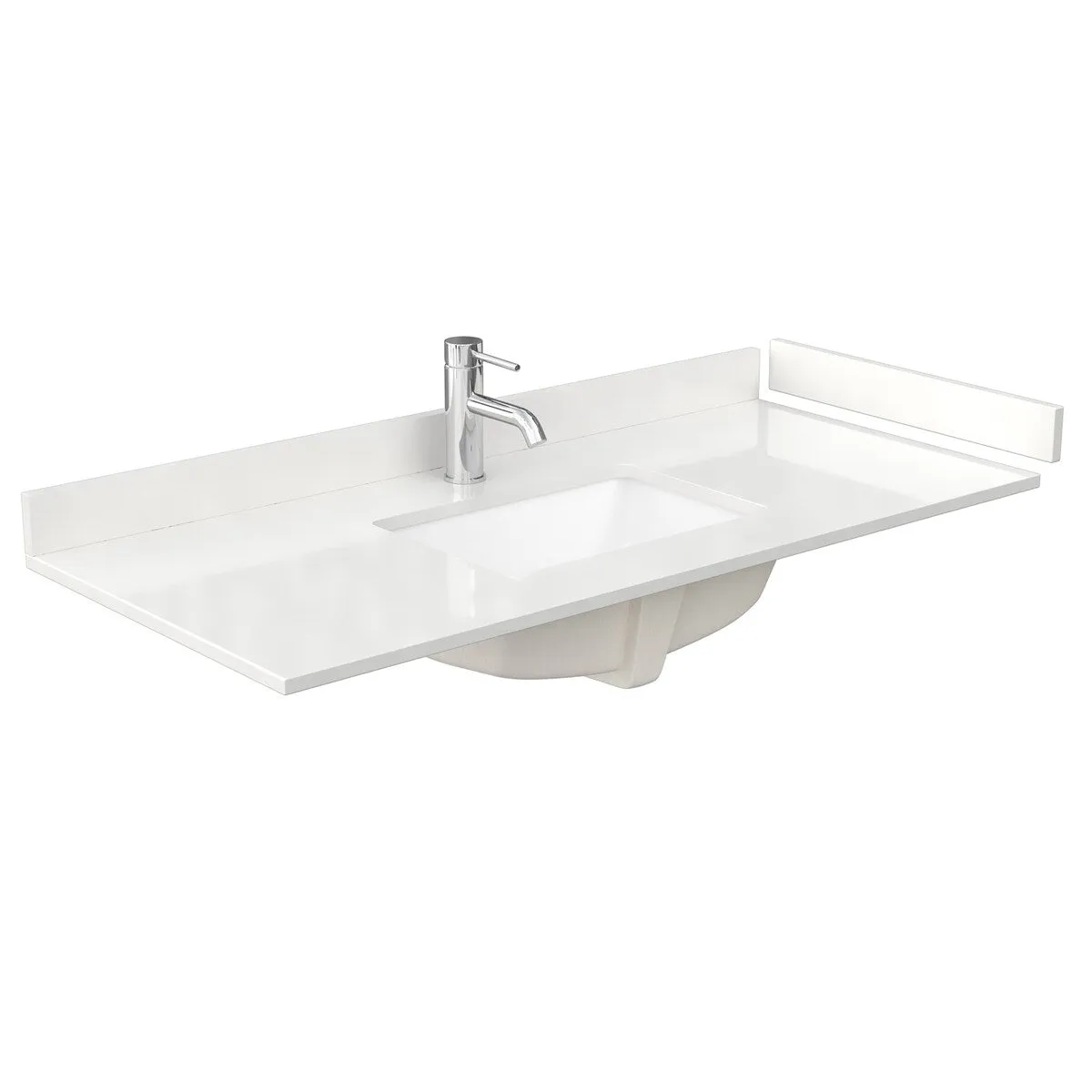 Avery 48-inch Single Vanity. Quartz Top. 46-inch Mirror