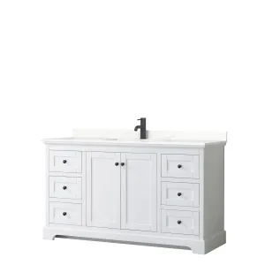 Avery 60-inch Single Vanity. Quartz Top