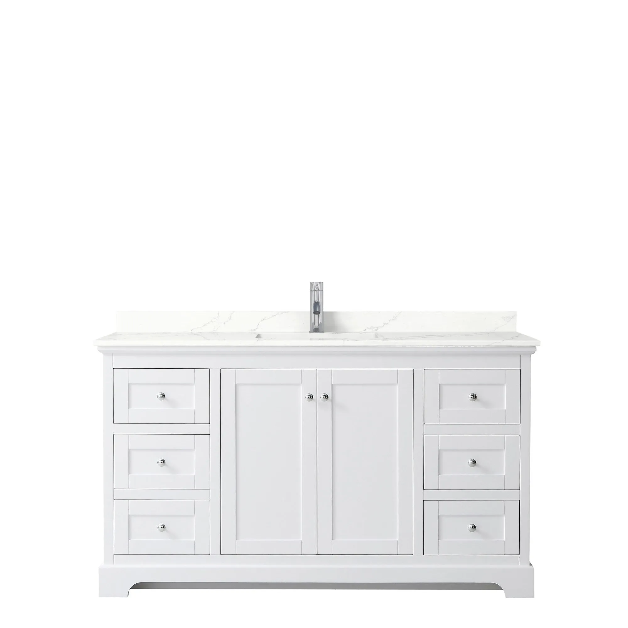 Avery 60-inch Single Vanity. Quartz Top
