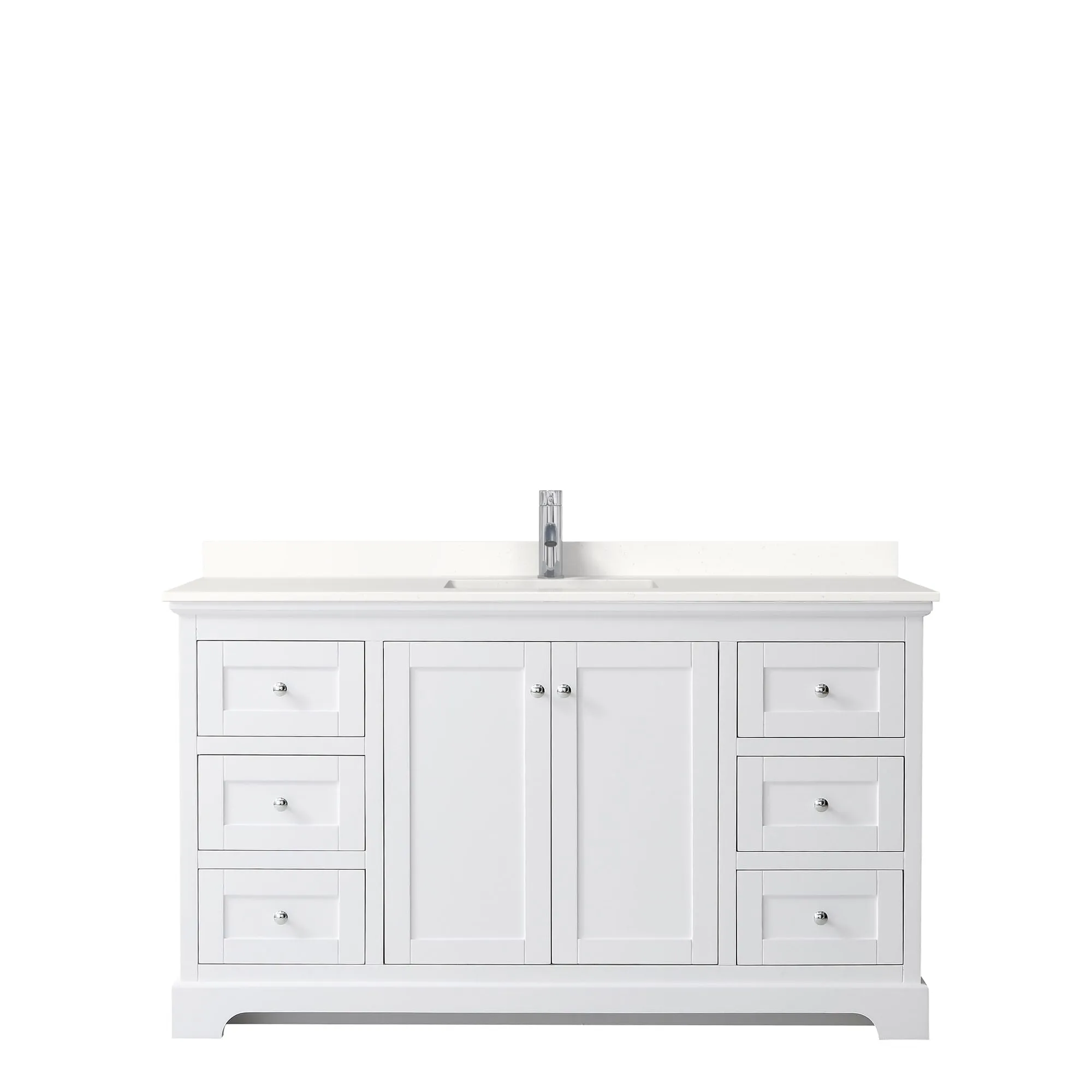 Avery 60-inch Single Vanity. Quartz Top
