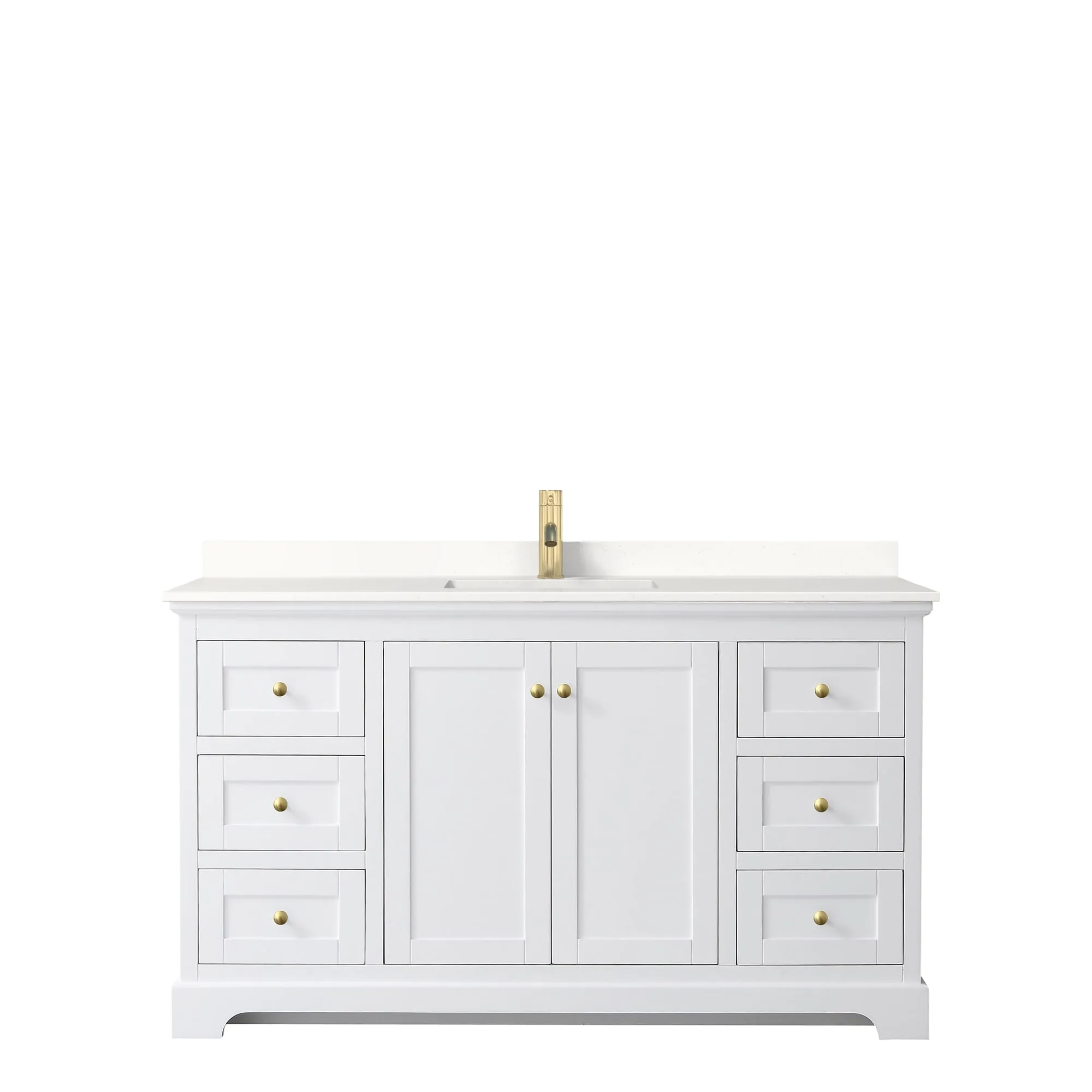 Avery 60-inch Single Vanity. Quartz Top