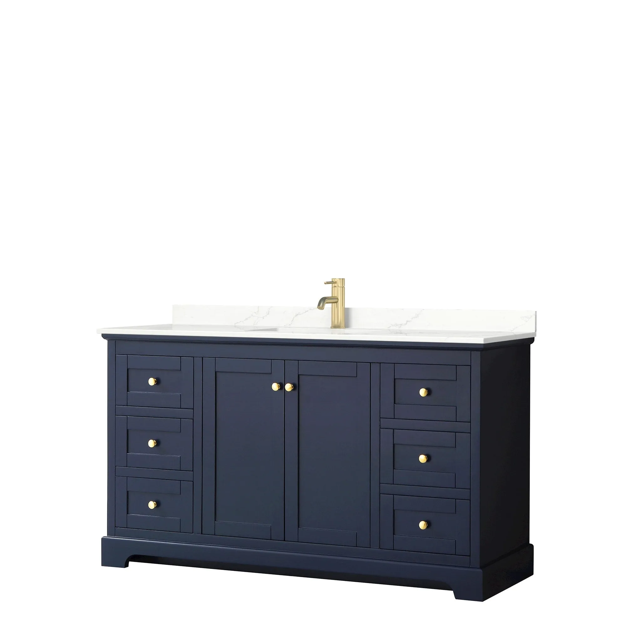 Avery 60-inch Single Vanity. Quartz Top