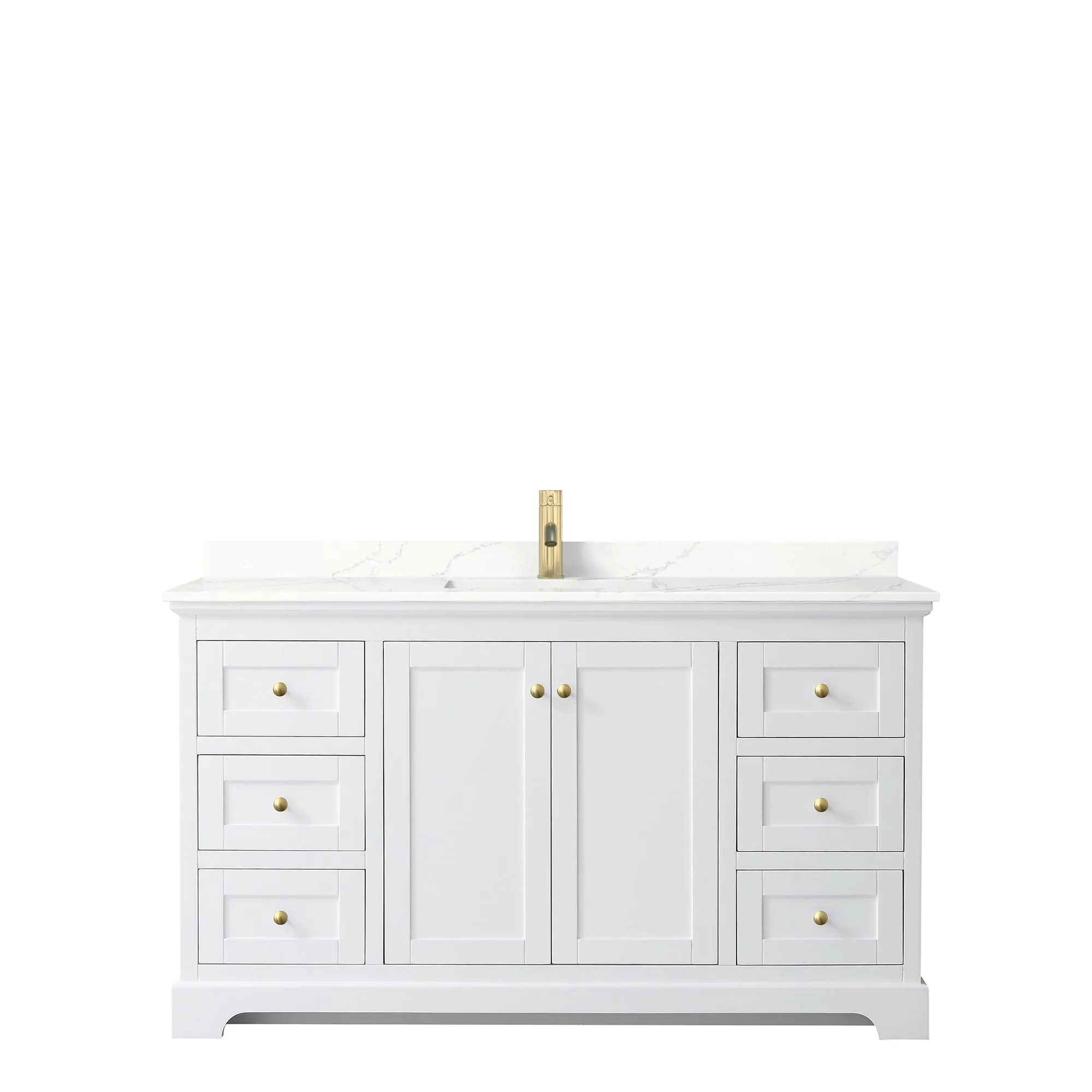 Avery 60-inch Single Vanity. Quartz Top