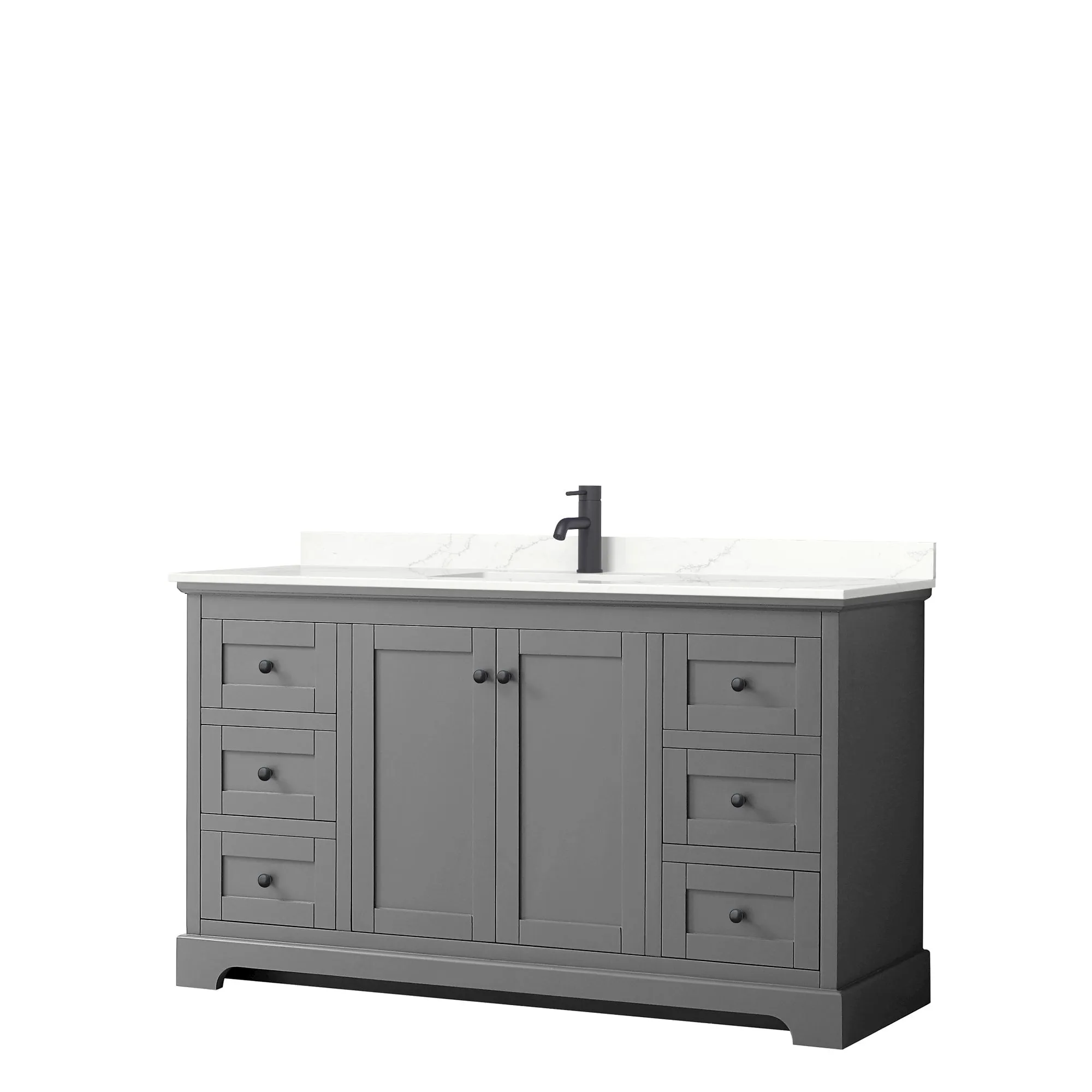 Avery 60-inch Single Vanity. Quartz Top