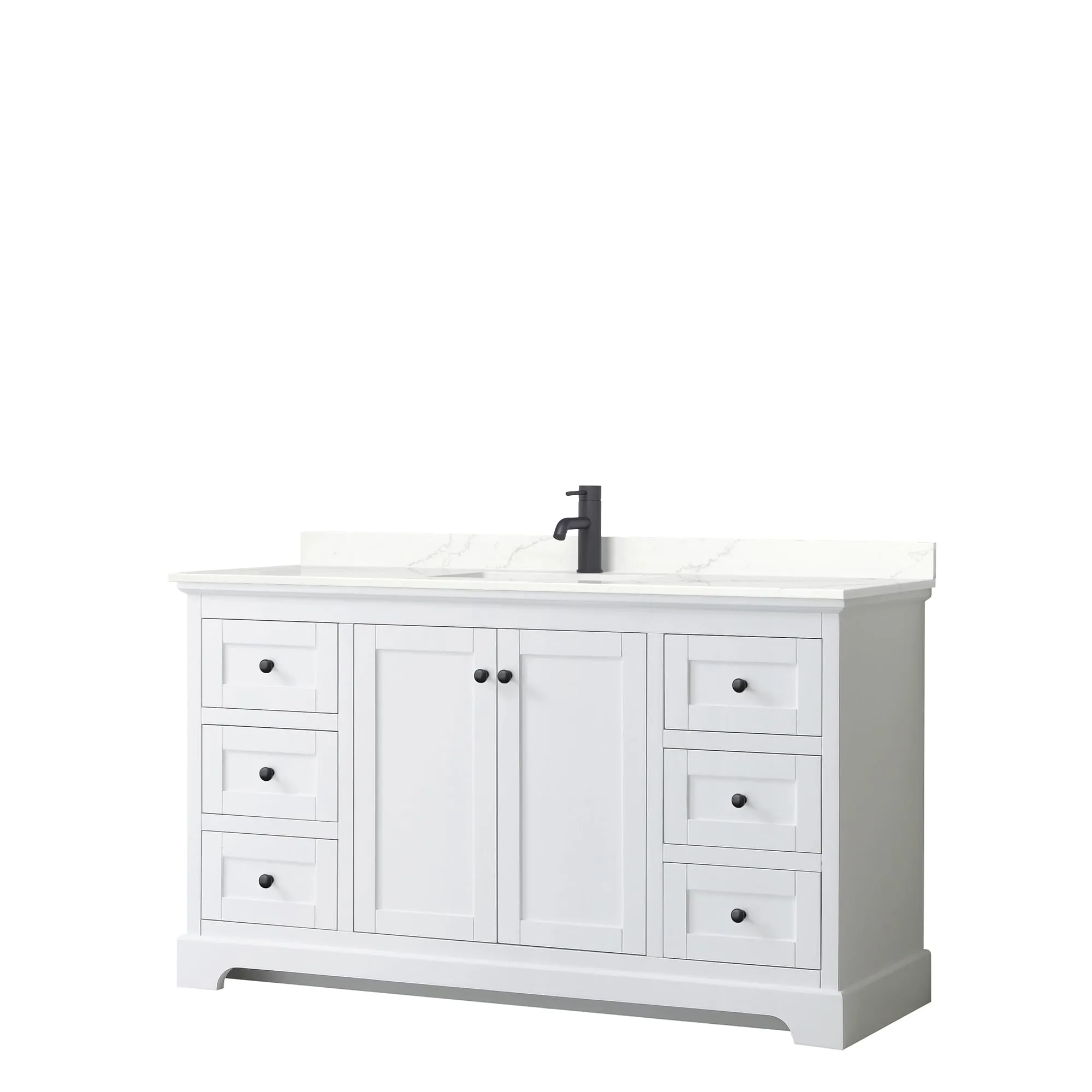 Avery 60-inch Single Vanity. Quartz Top