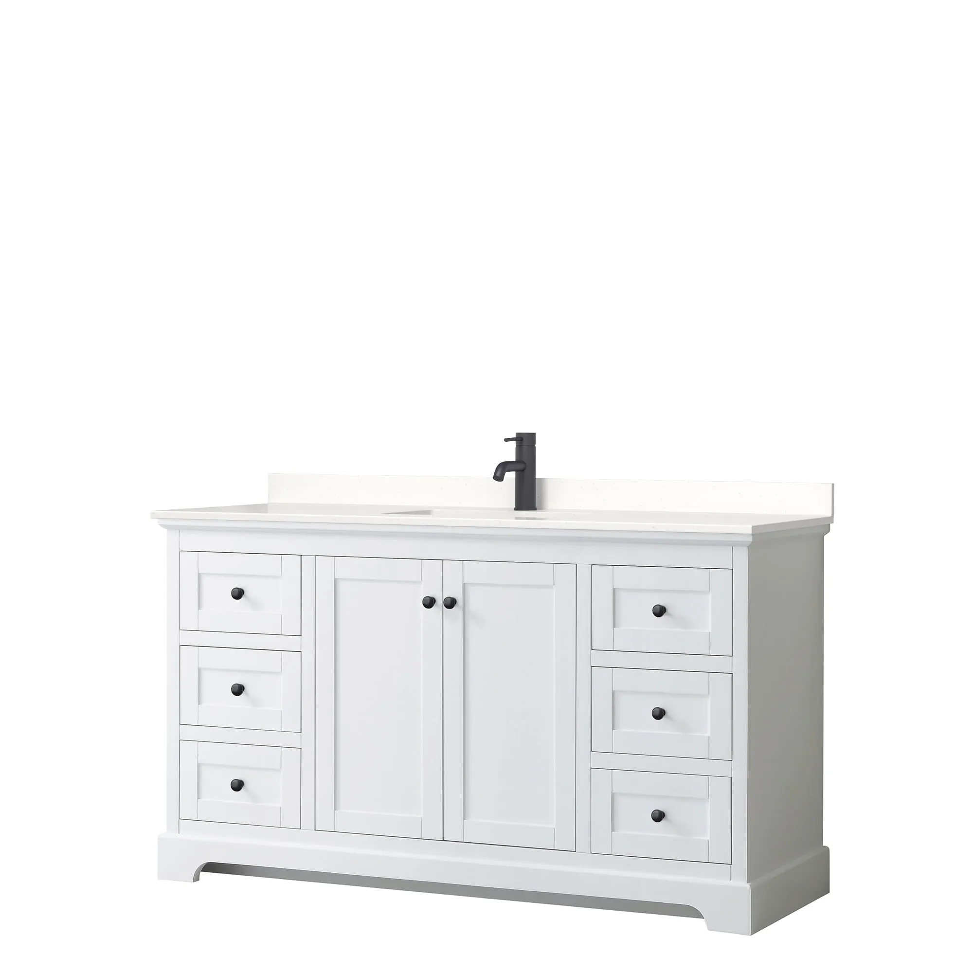 Avery 60-inch Single Vanity. Quartz Top