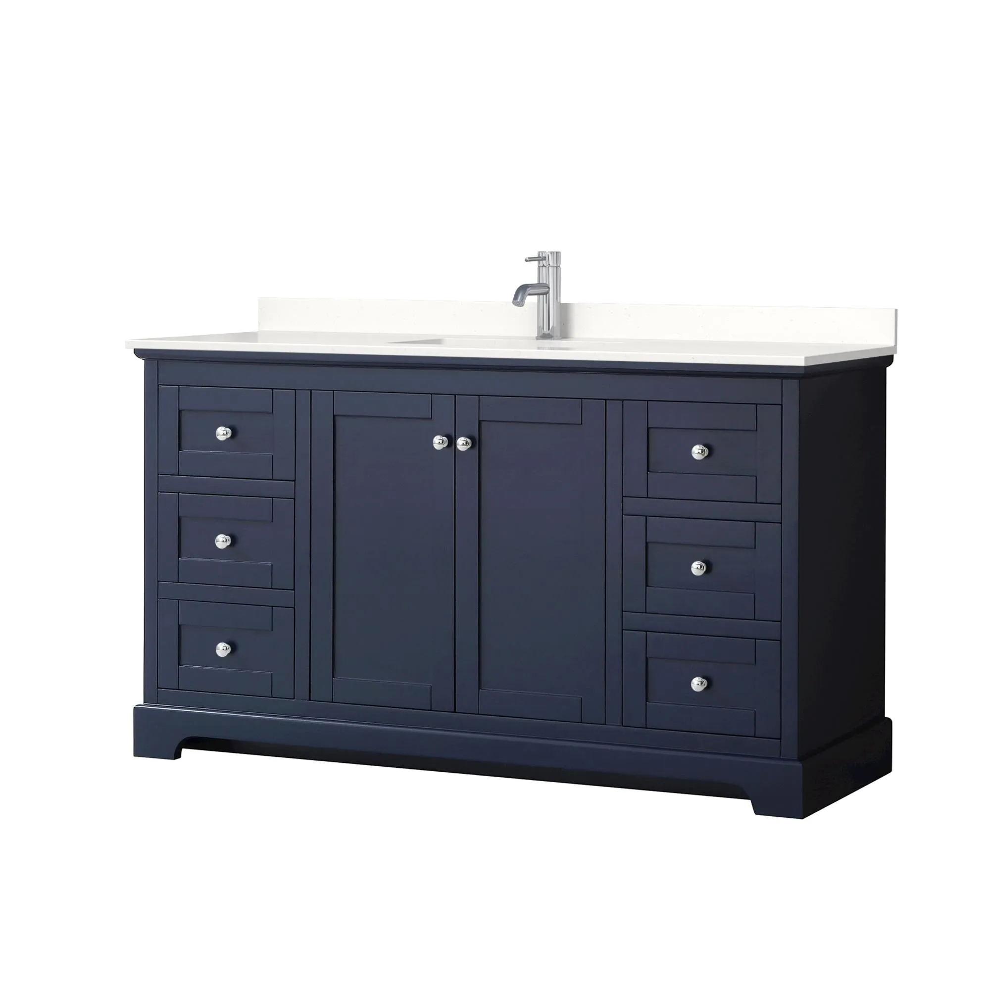 Avery 60-inch Single Vanity. Quartz Top