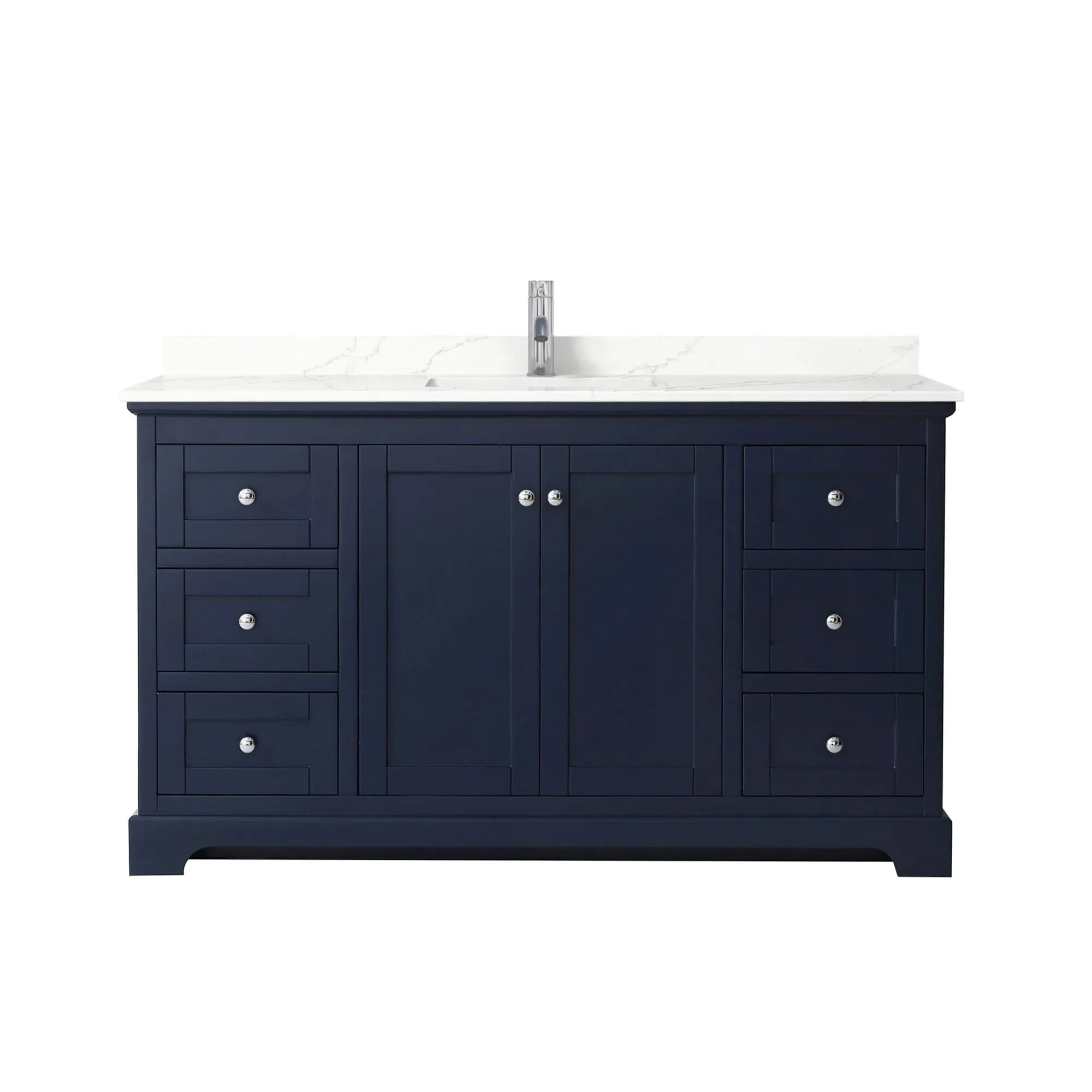 Avery 60-inch Single Vanity. Quartz Top