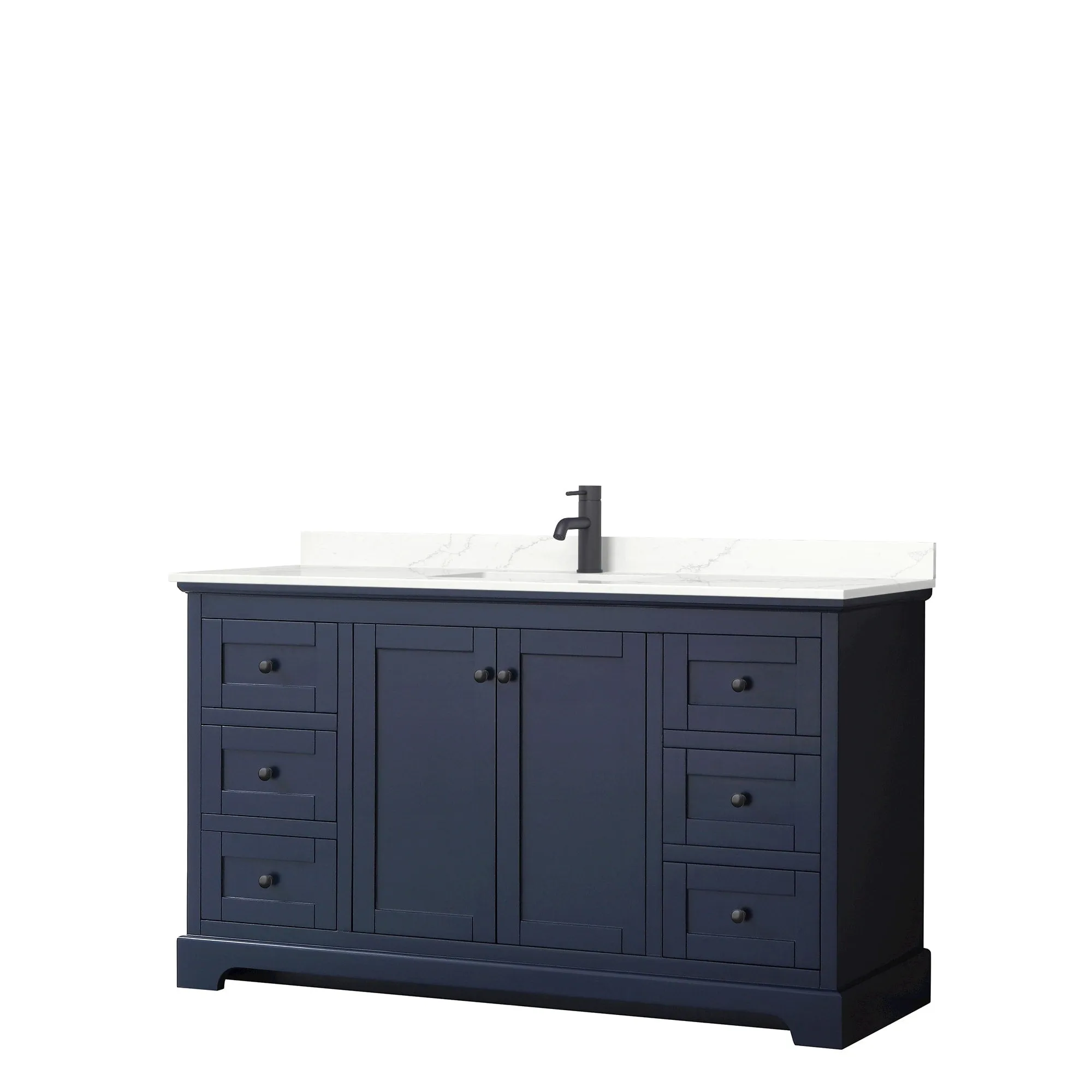 Avery 60-inch Single Vanity. Quartz Top