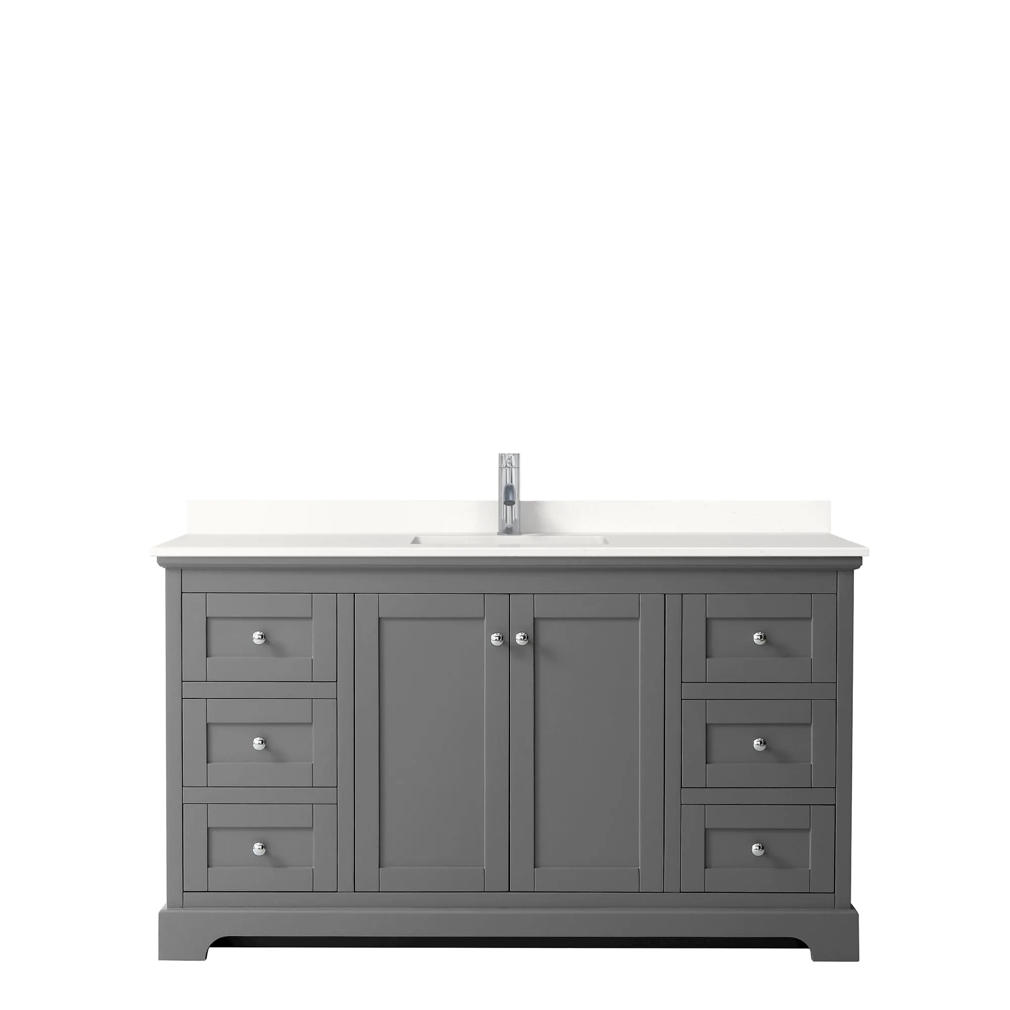 Avery 60-inch Single Vanity. Quartz Top