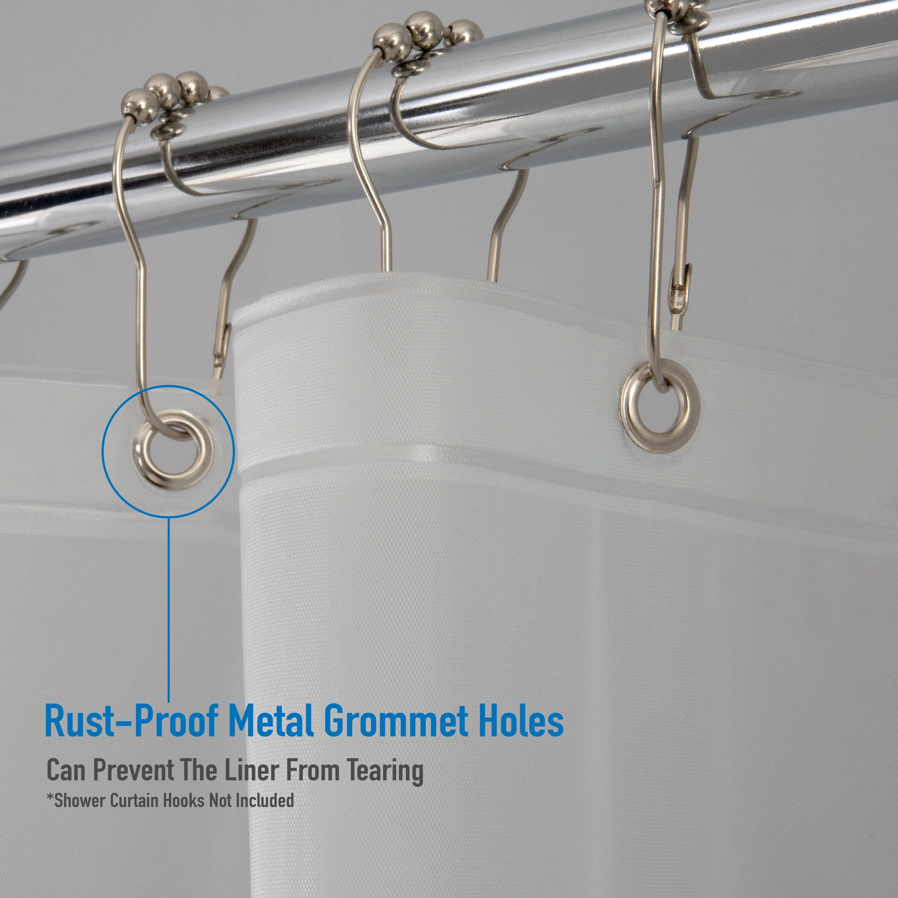 Bath Bliss 4 Pack Heavy Weight Shower Liner