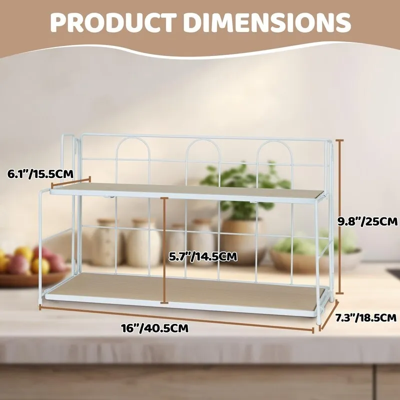 Bathroom Counter Organizer. 2 Tier Bathroom Organizers and Storage. Foldable Bathroom Organizer Countertop