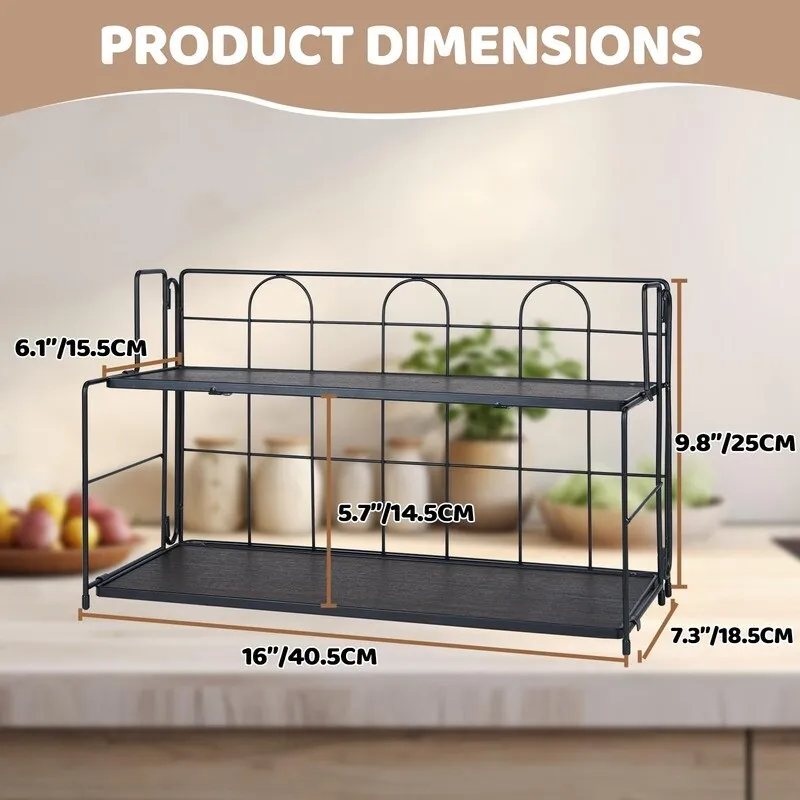 Bathroom Counter Organizer. 2 Tier Bathroom Organizers and Storage. Foldable Bathroom Organizer Countertop