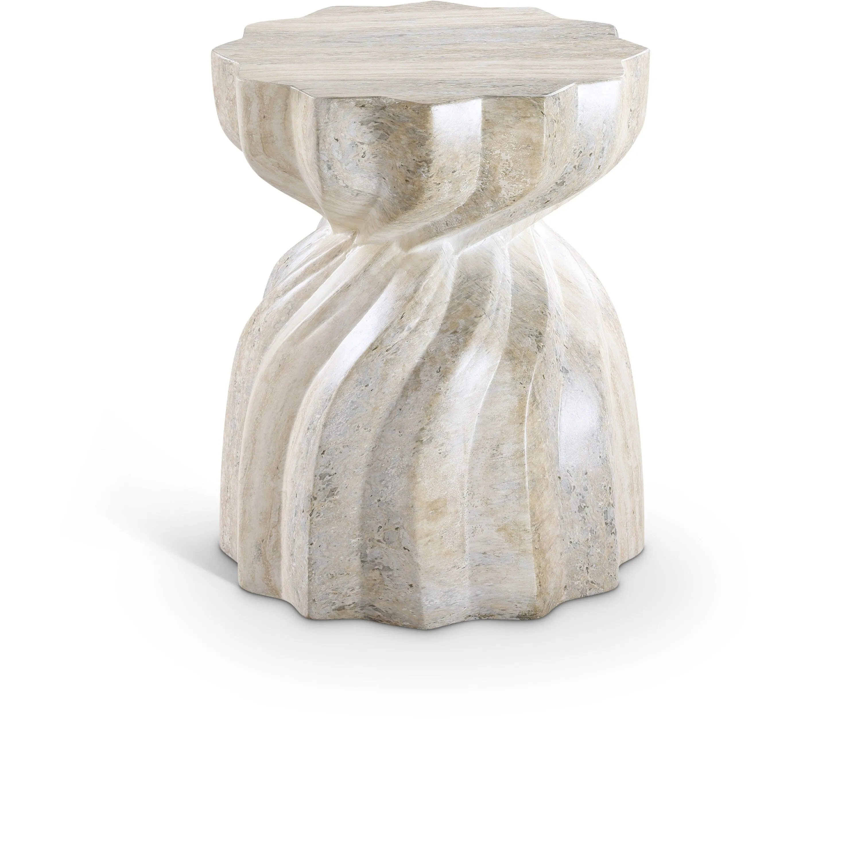 Caserta Finished Concrete Indoor/Outdoor End Table