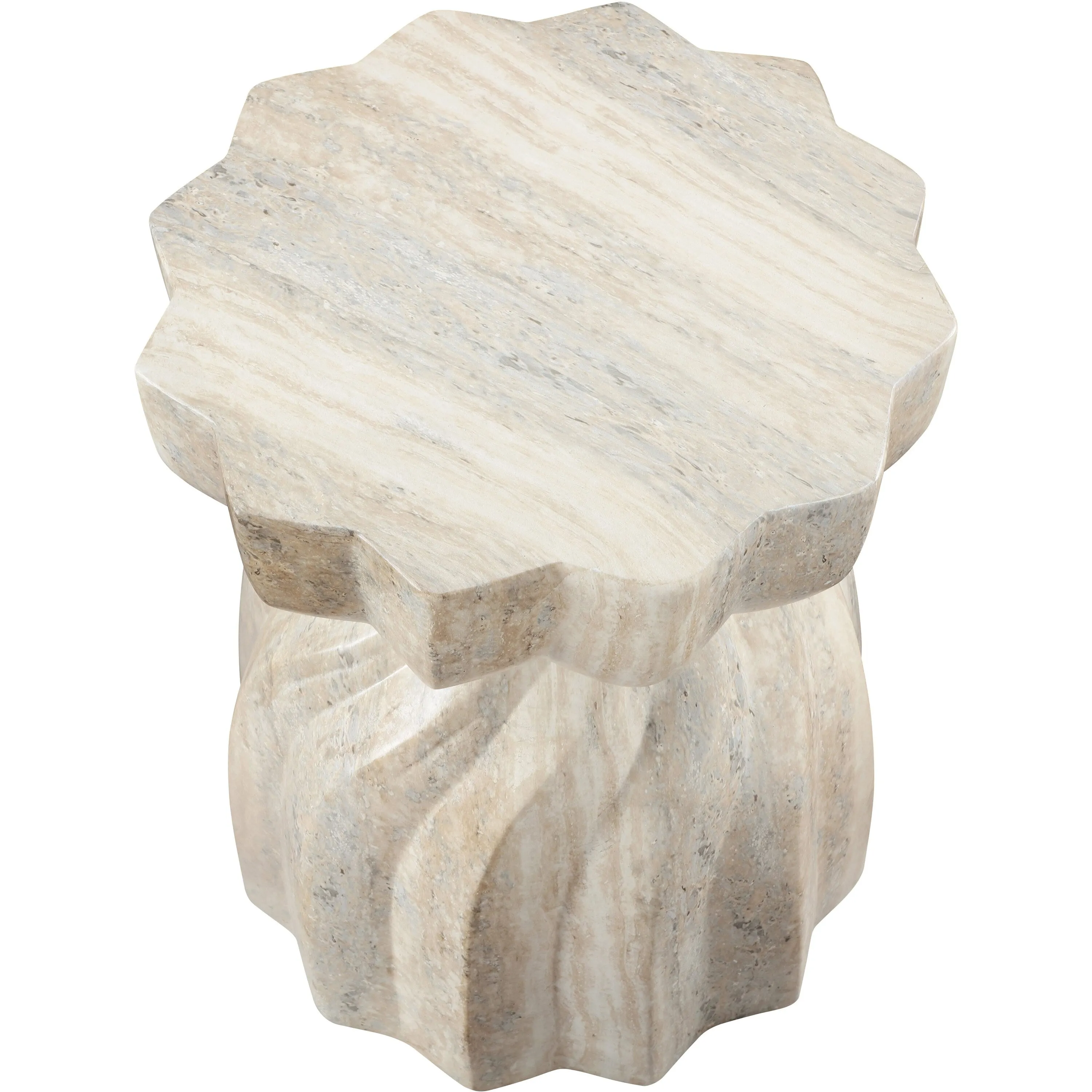 Caserta Finished Concrete Indoor/Outdoor End Table
