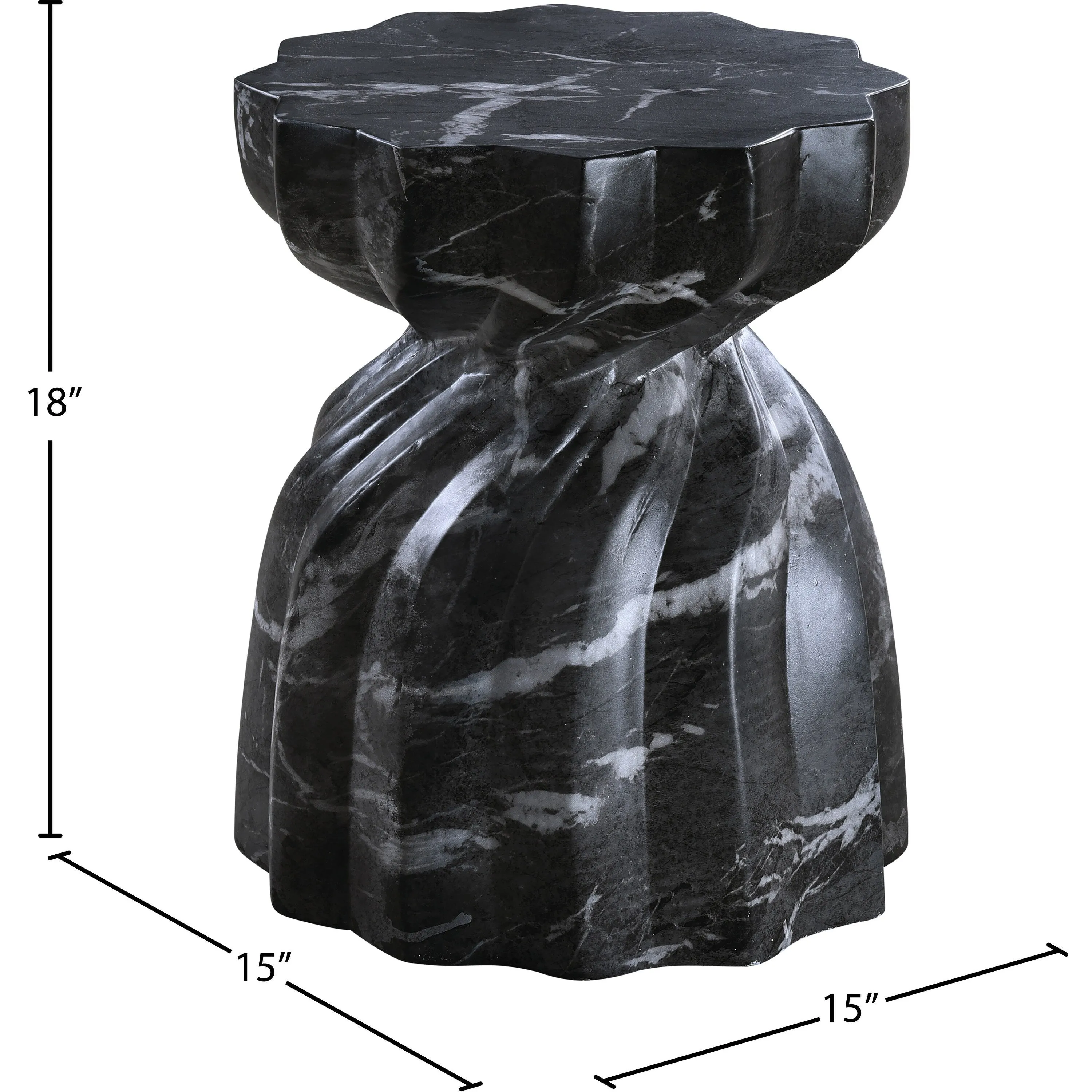 Caserta Finished Concrete Indoor/Outdoor End Table