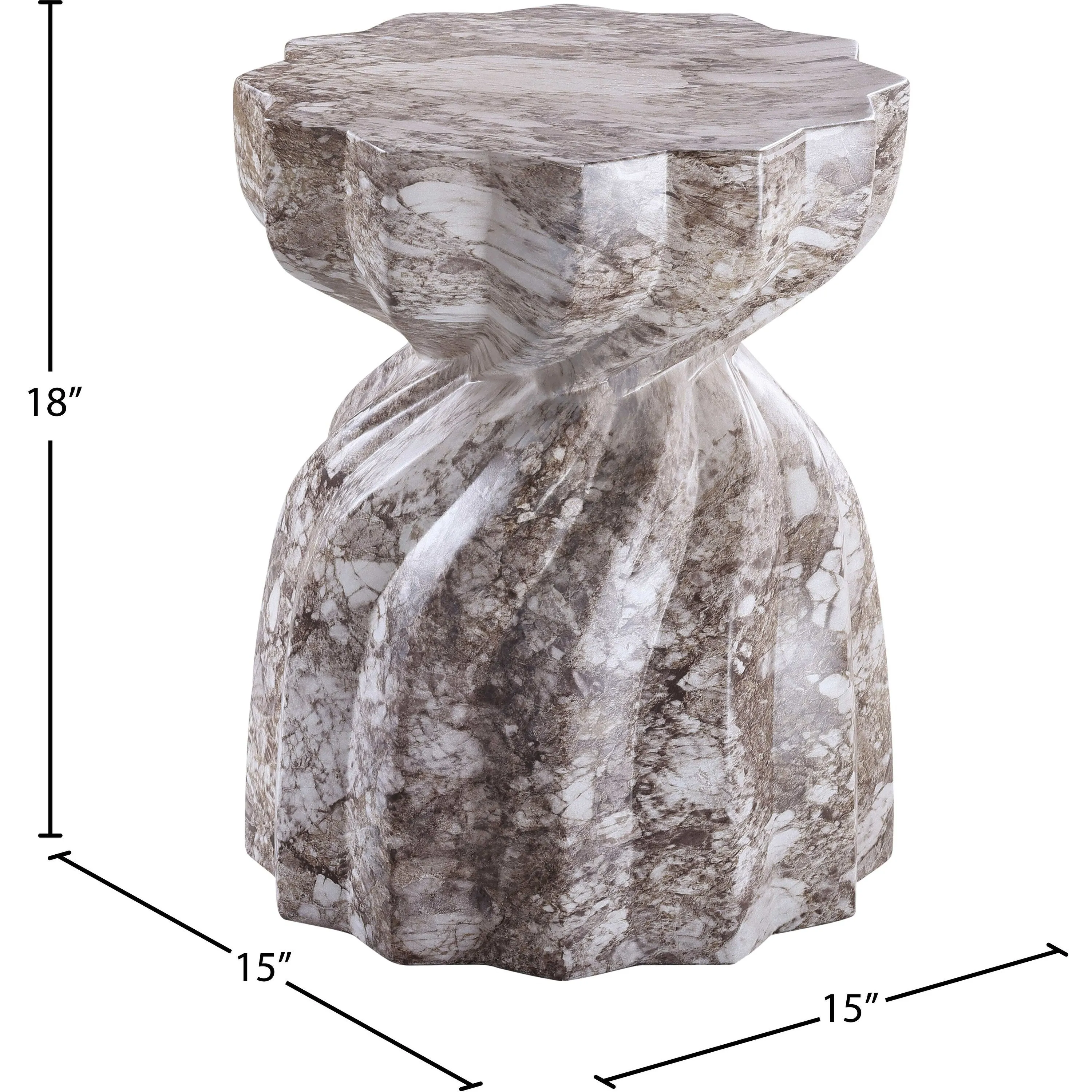Caserta Finished Concrete Indoor/Outdoor End Table