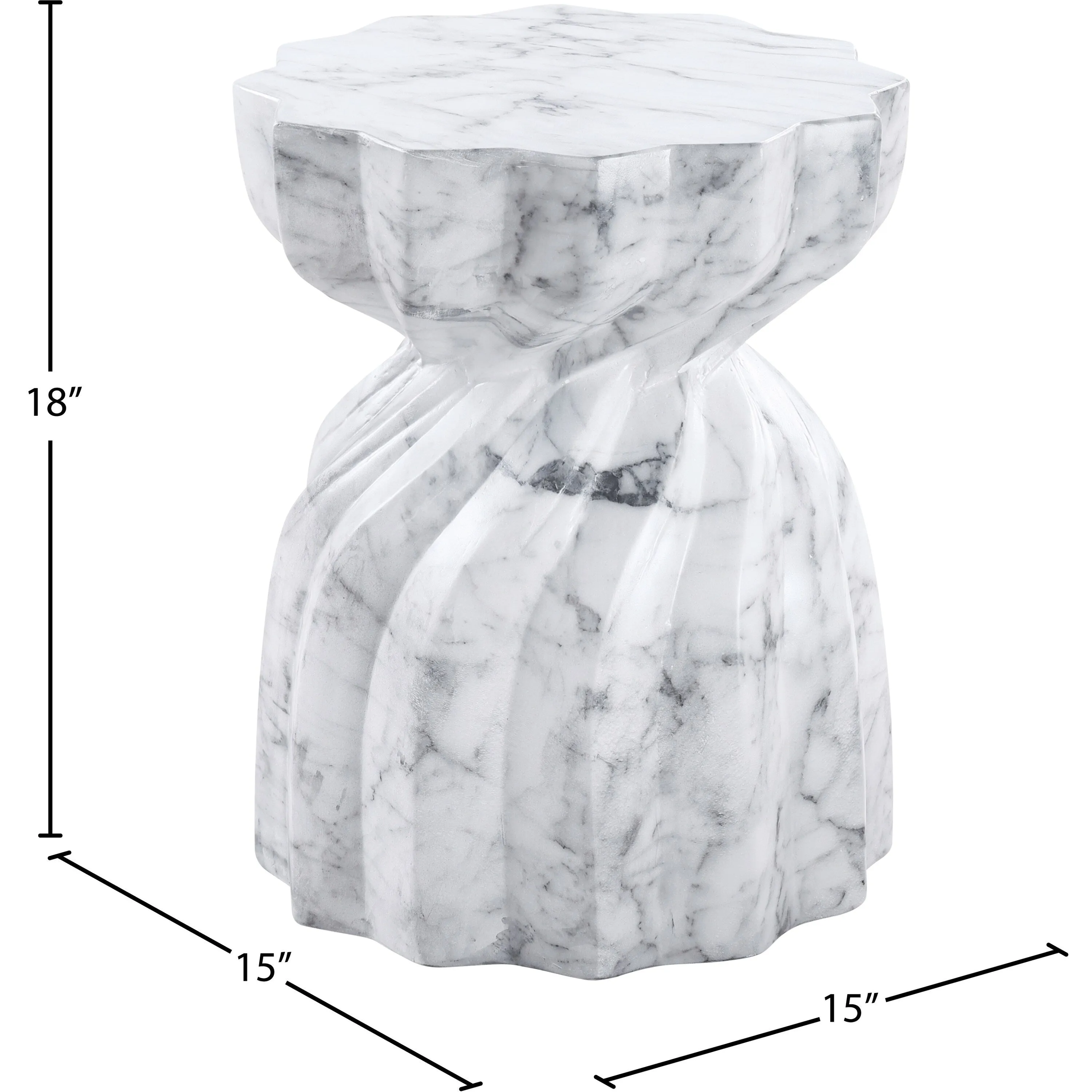 Caserta Finished Concrete Indoor/Outdoor End Table