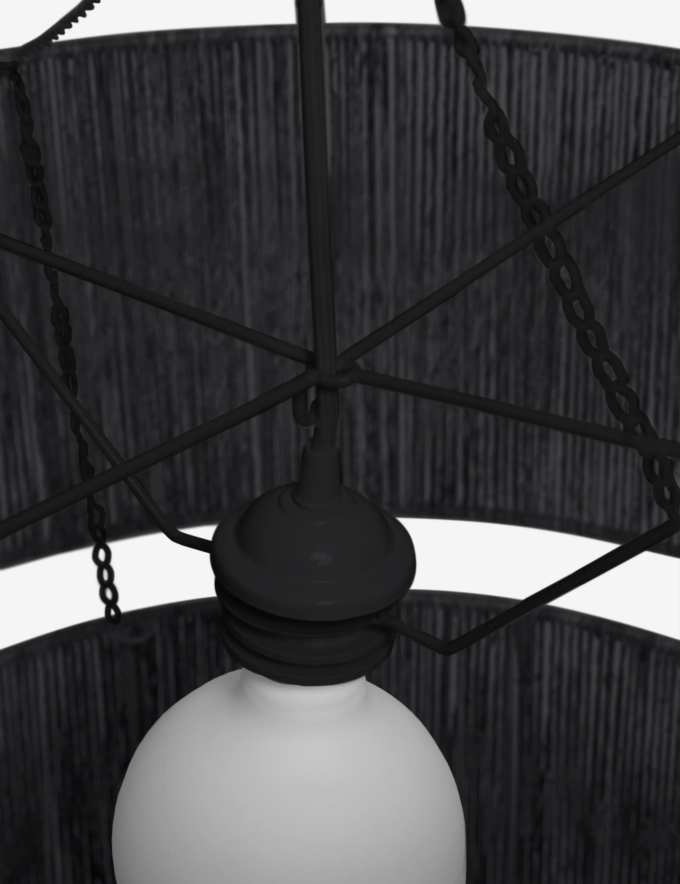 Chavette Chandelier. Black