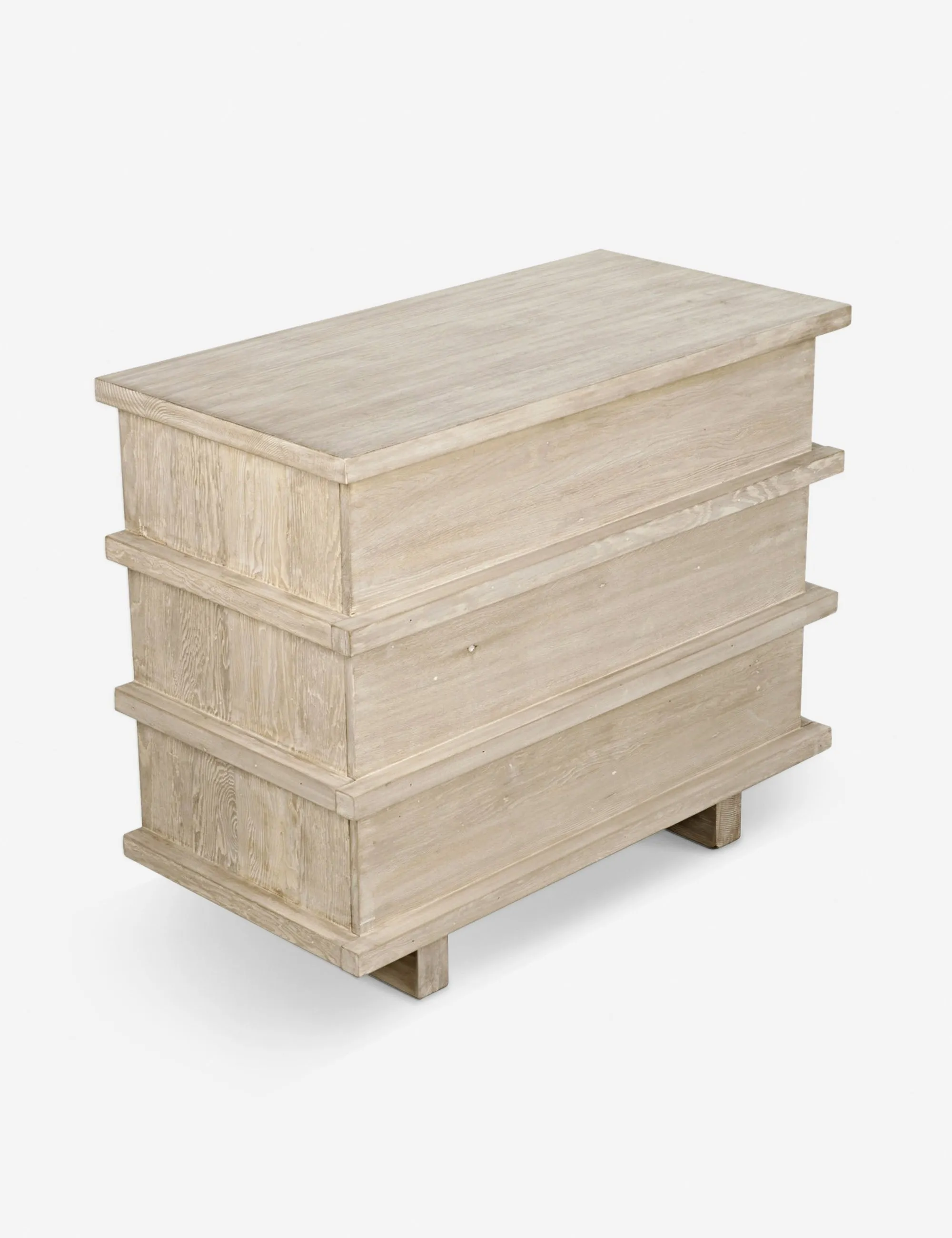 Corliss 3-Drawer Dresser. White Wash