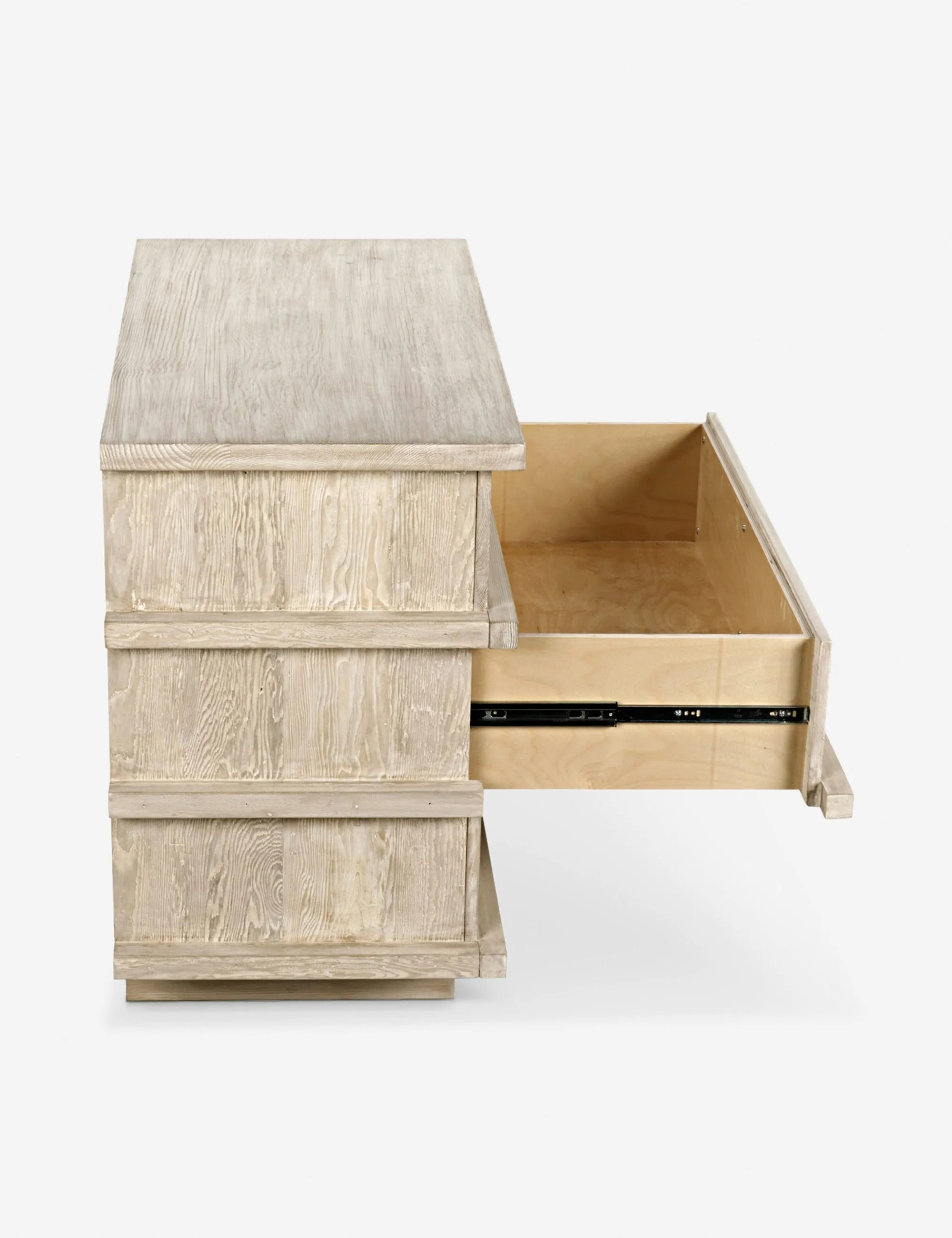 Corliss 3-Drawer Dresser. White Wash