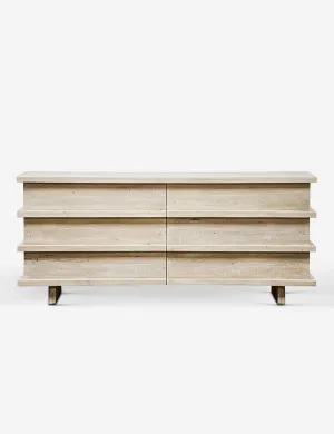 Corliss 6-Drawer Dresser. White Wash