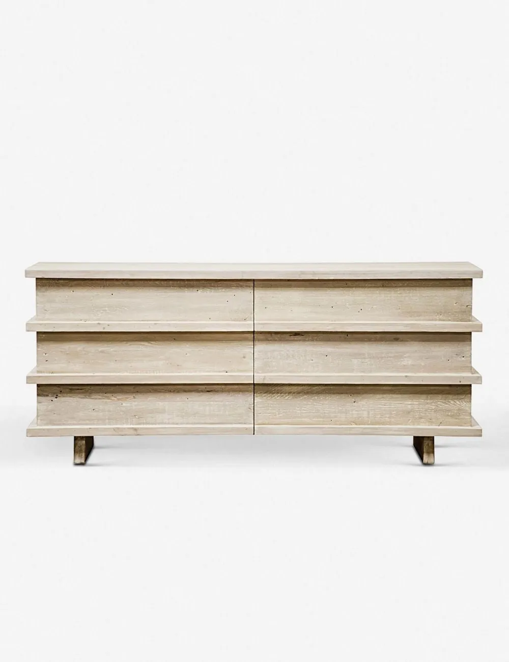 Corliss 6-Drawer Dresser. White Wash