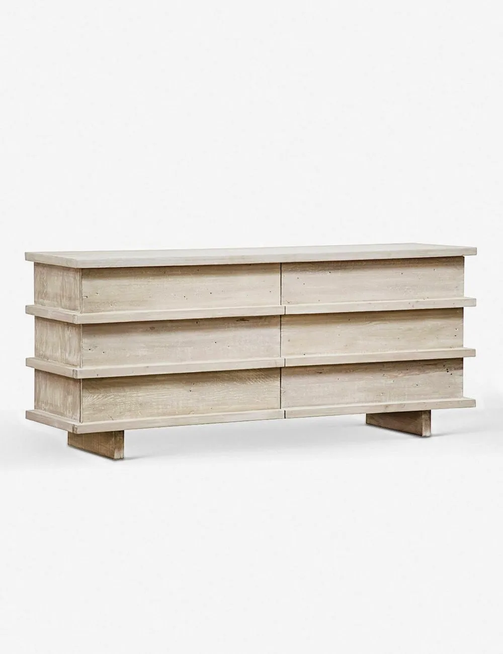 Corliss 6-Drawer Dresser. White Wash