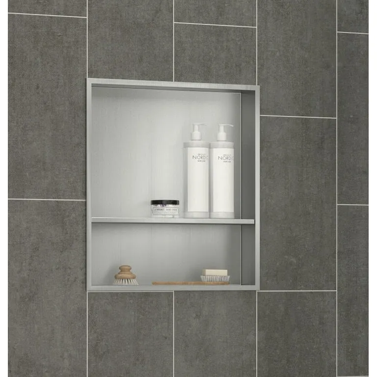 CRAFT   MAIN N2022S 22-11/16 H x 20-11/16 W Stainless Steel Shower