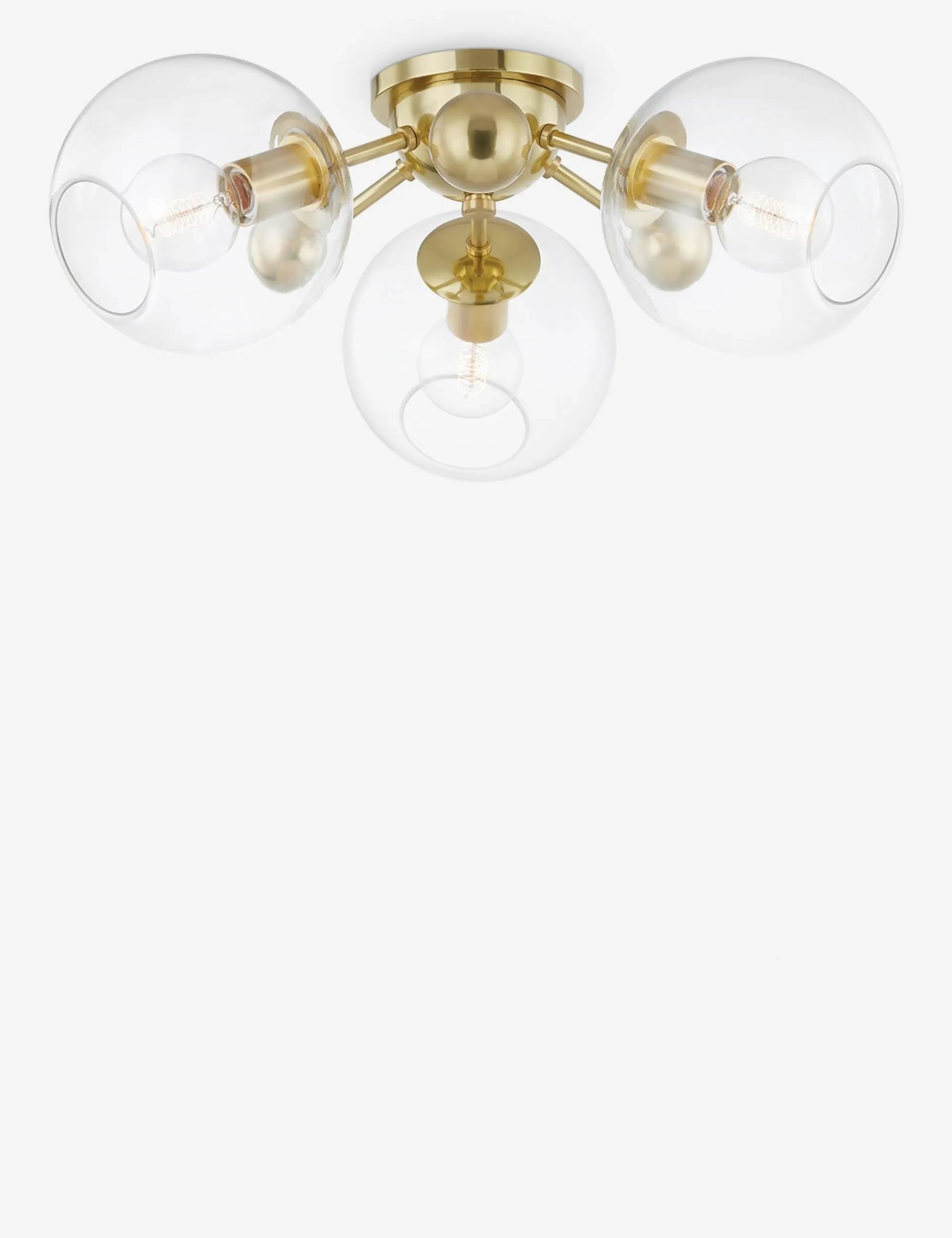 Crystal Semi-Flush Mount Light