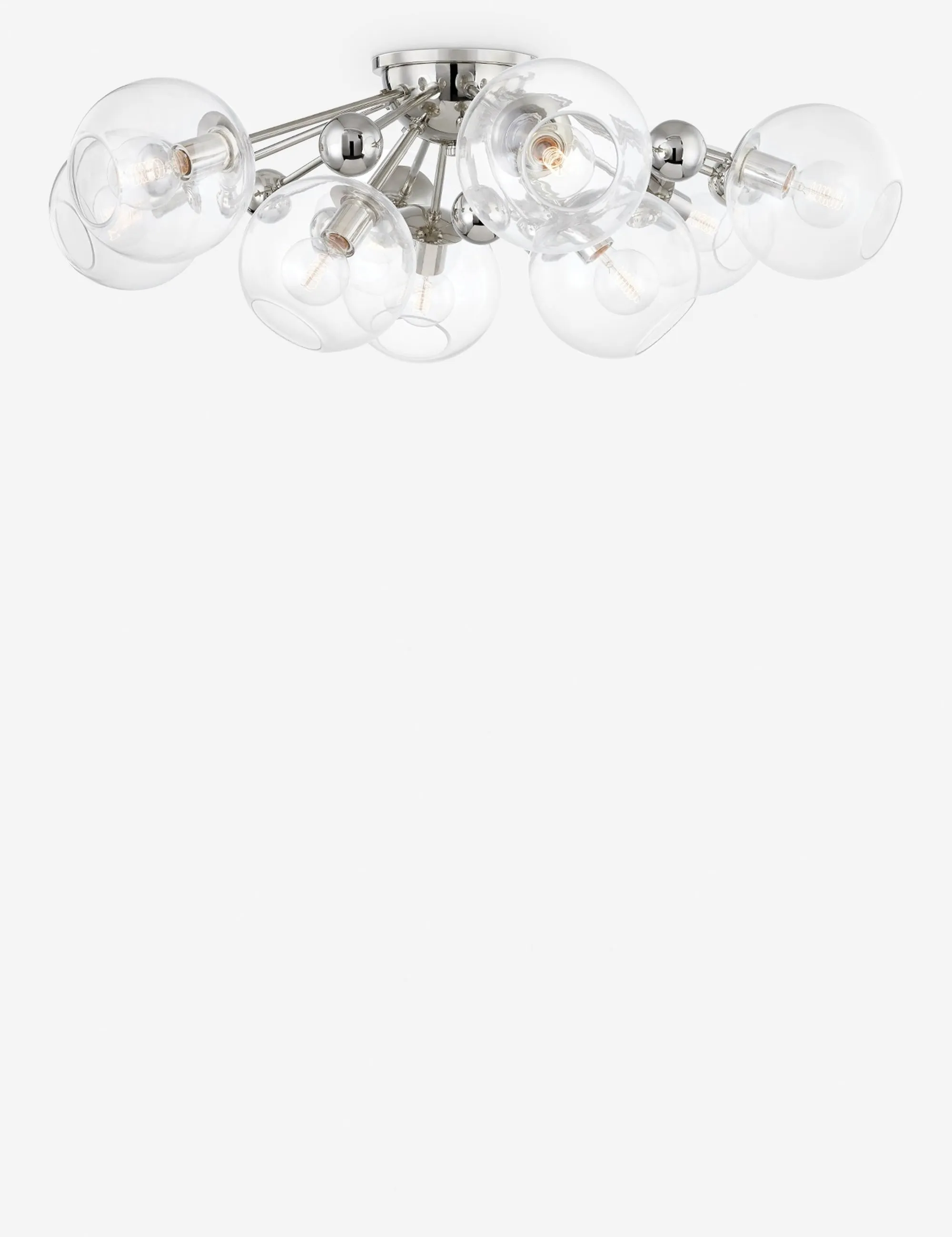 Crystal Semi-Flush Mount Light