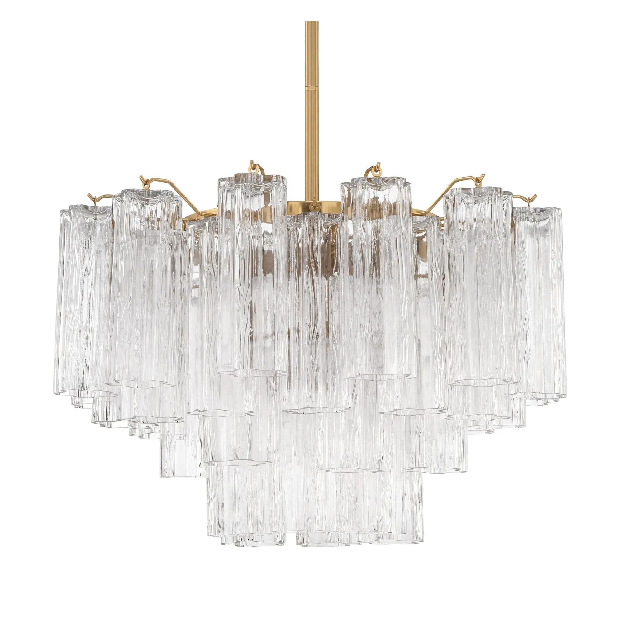 Crystorama Lighting Group ADD-308-CL Addis 9 Light 22 Wide Waterfall