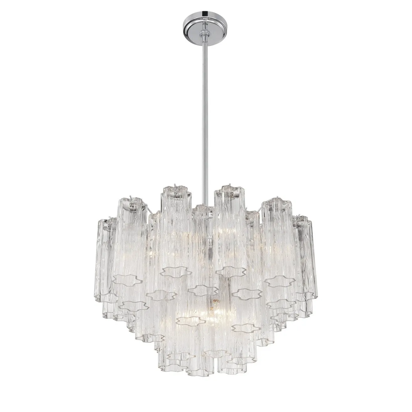 Crystorama Lighting Group ADD-308-CL Addis 9 Light 22 Wide Waterfall