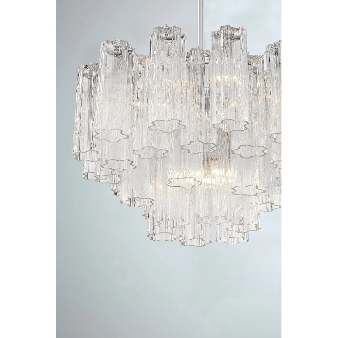 Crystorama Lighting Group ADD-308-CL Addis 9 Light 22 Wide Waterfall