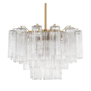 Crystorama Lighting Group ADD-308-CL Addis 9 Light 22 Wide Waterfall