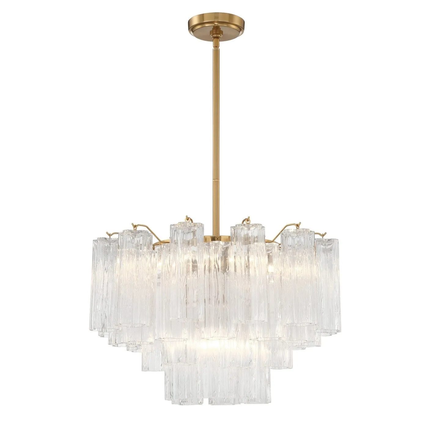 Crystorama Lighting Group ADD-308-CL Addis 9 Light 22 Wide Waterfall