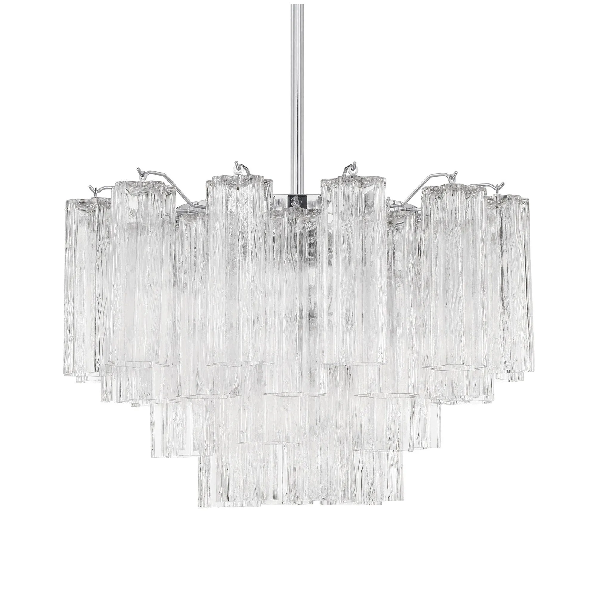 Crystorama Lighting Group ADD-308-CL Addis 9 Light 22 Wide Waterfall