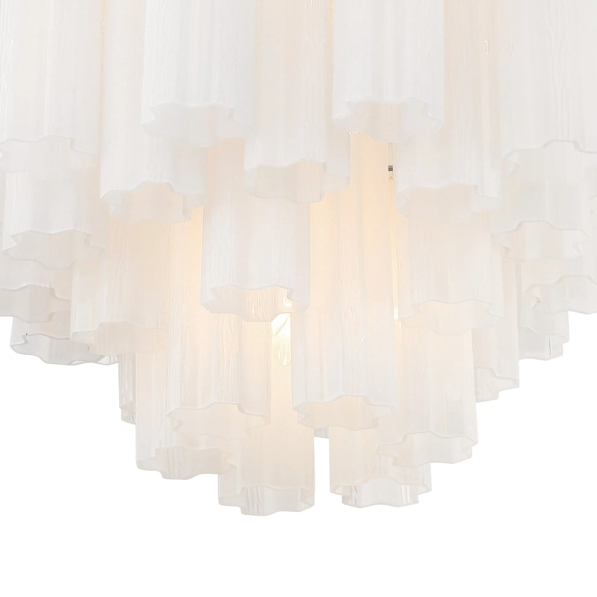 Crystorama Lighting Group ADD-308-WH Addis 9 Light 22 Wide Waterfall