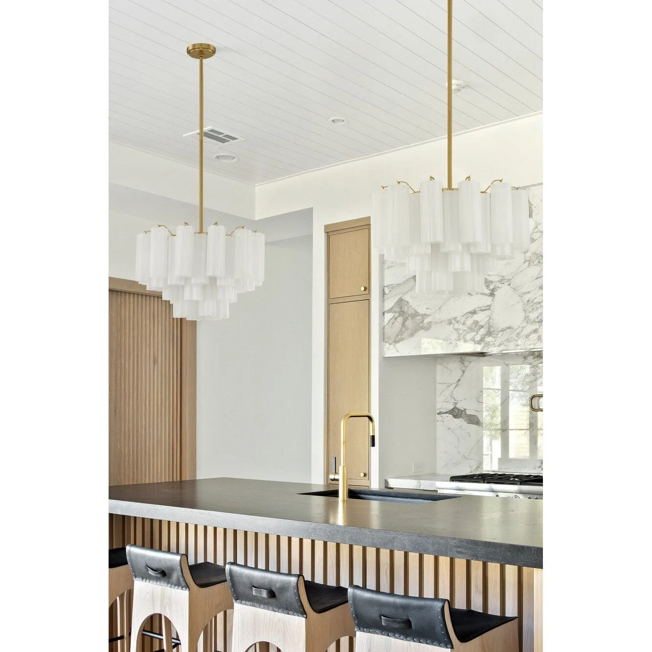 Crystorama Lighting Group ADD-308-WH Addis 9 Light 22 Wide Waterfall