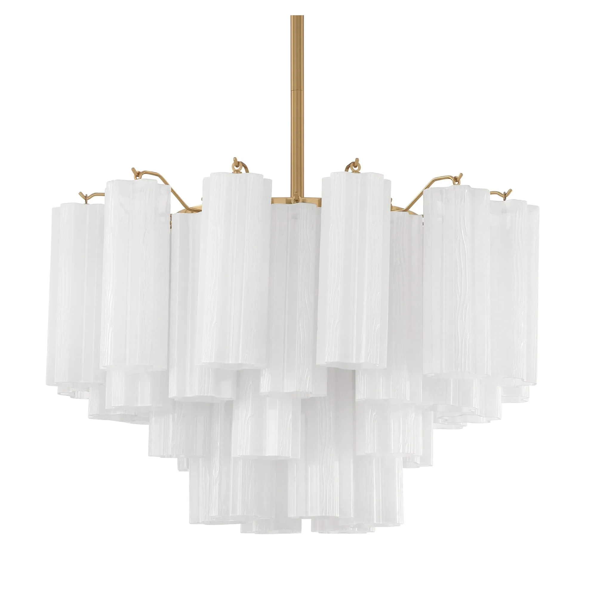 Crystorama Lighting Group ADD-308-WH Addis 9 Light 22 Wide Waterfall