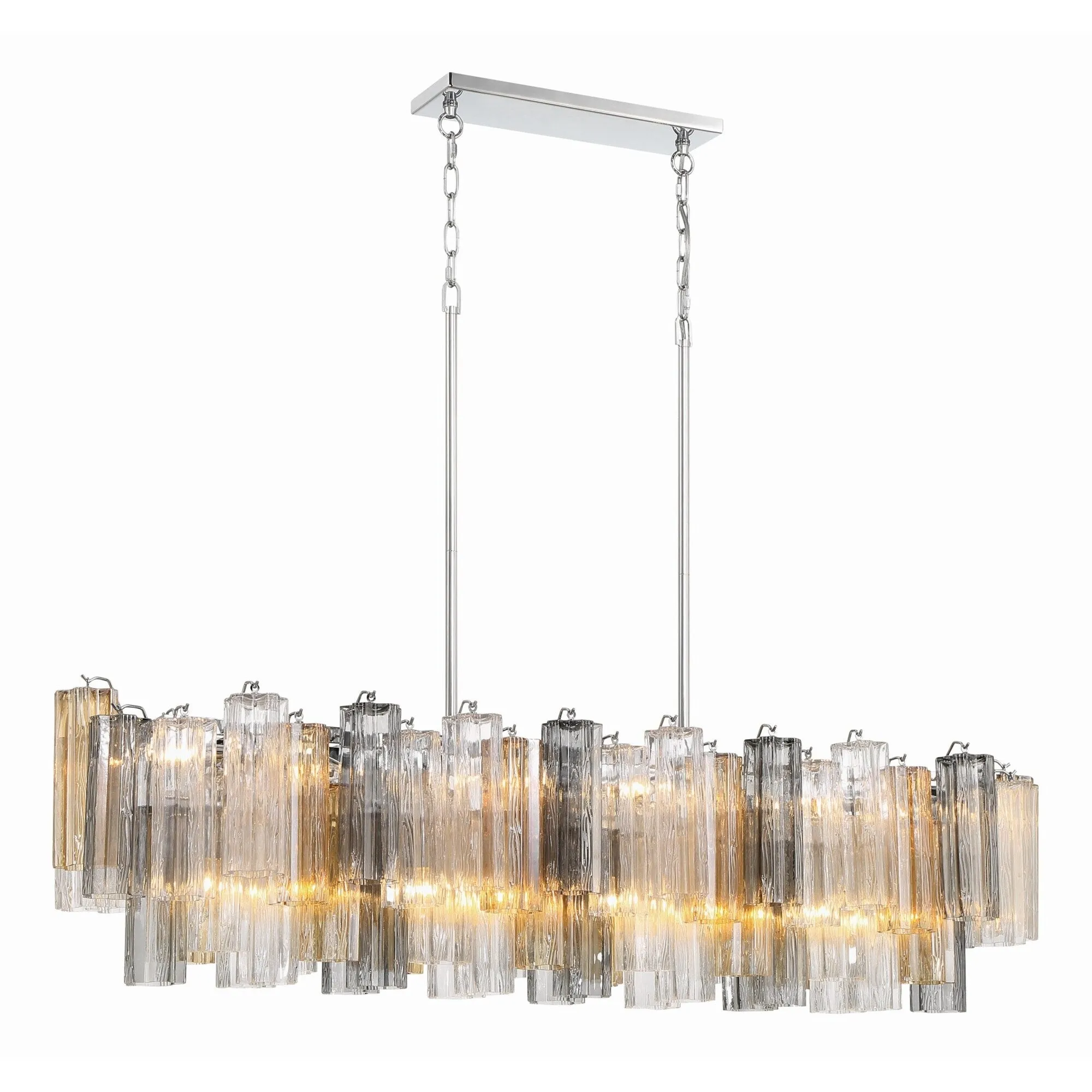 Crystorama Lighting Group ADD-317-AU Addis 14 Light 52 Wide Crystal