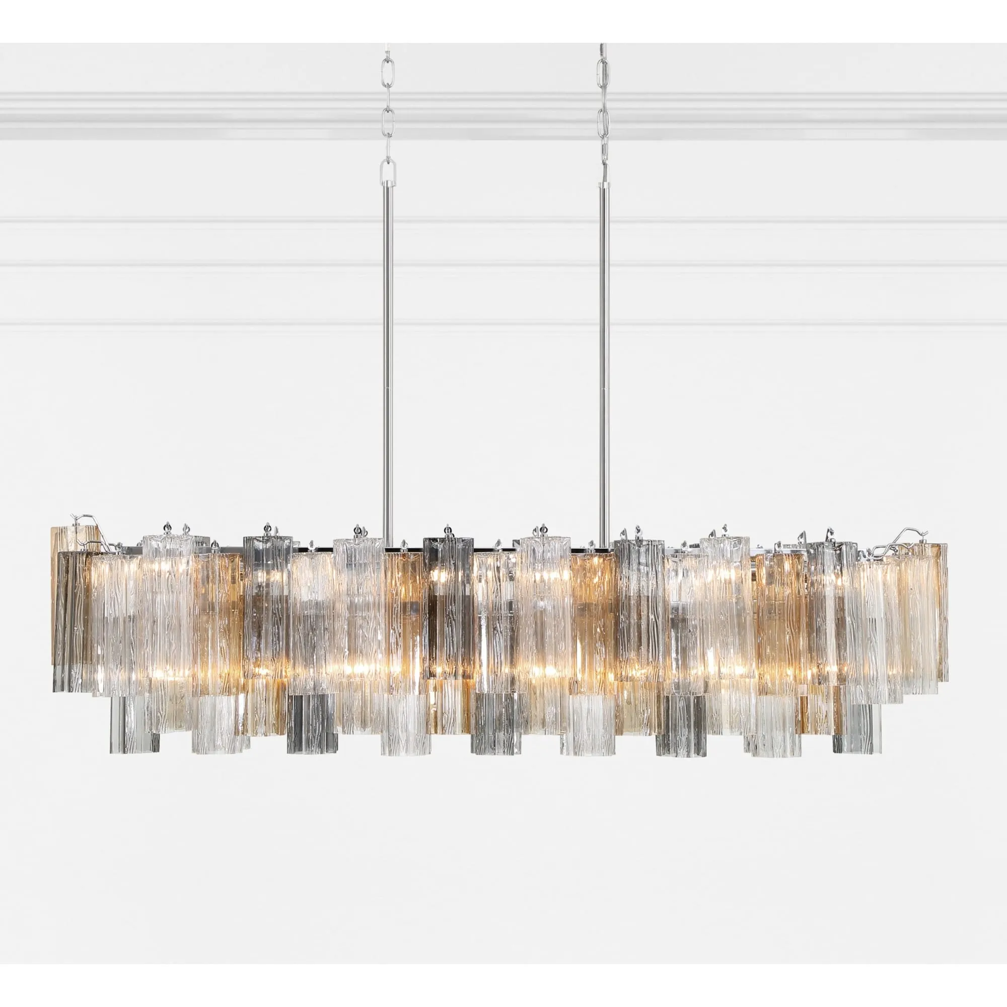 Crystorama Lighting Group ADD-317-AU Addis 14 Light 52 Wide Crystal