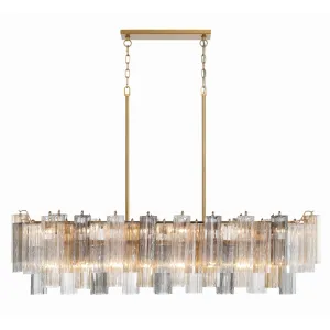 Crystorama Lighting Group ADD-317-AU Addis 14 Light 52 Wide Crystal