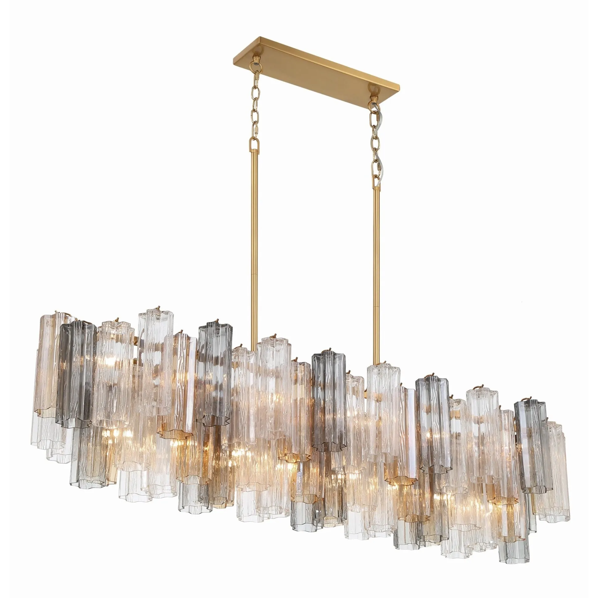 Crystorama Lighting Group ADD-317-AU Addis 14 Light 52 Wide Crystal