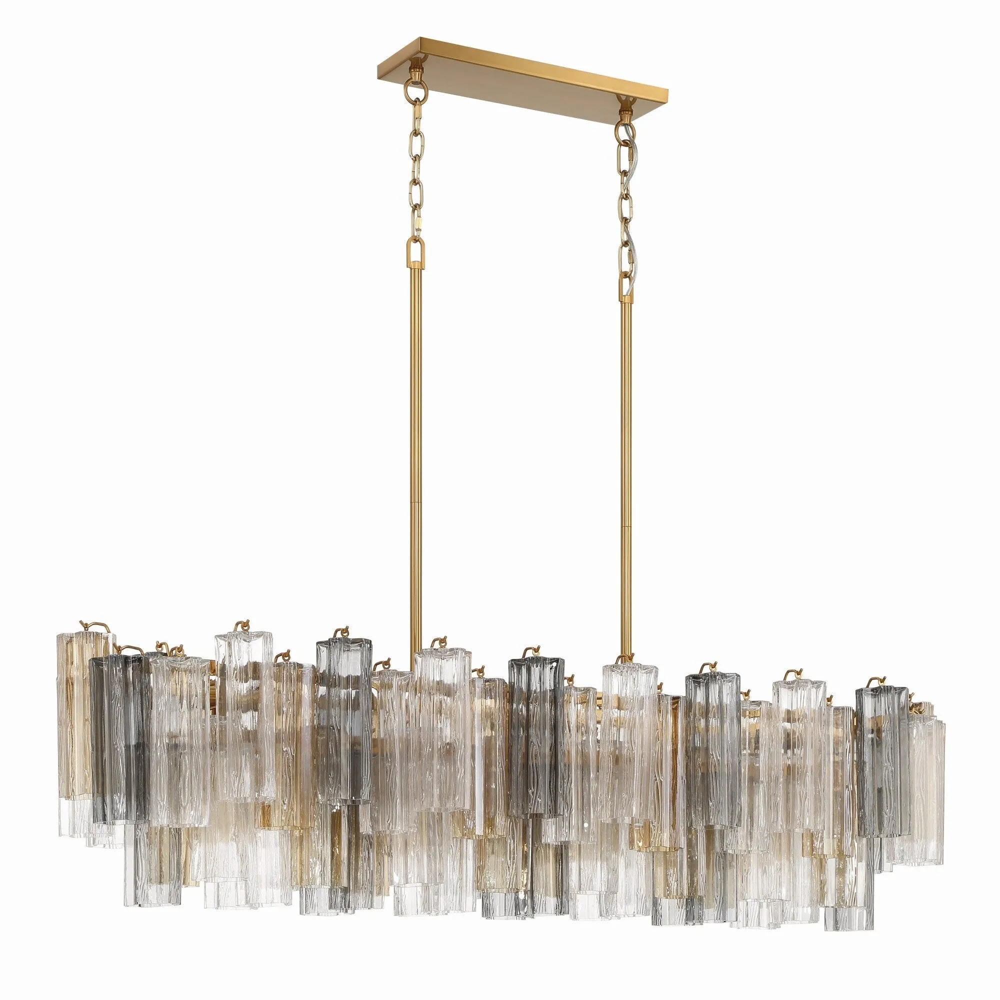 Crystorama Lighting Group ADD-317-AU Addis 14 Light 52 Wide Crystal