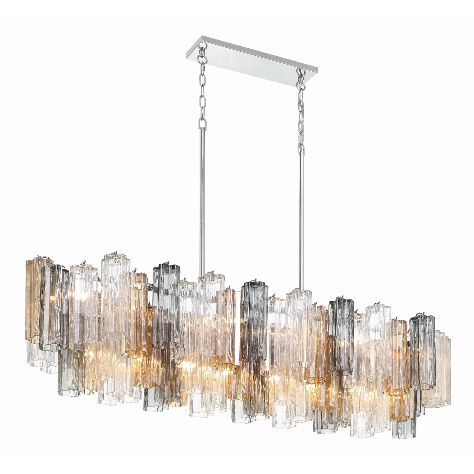 Crystorama Lighting Group ADD-317-AU Addis 14 Light 52 Wide Crystal