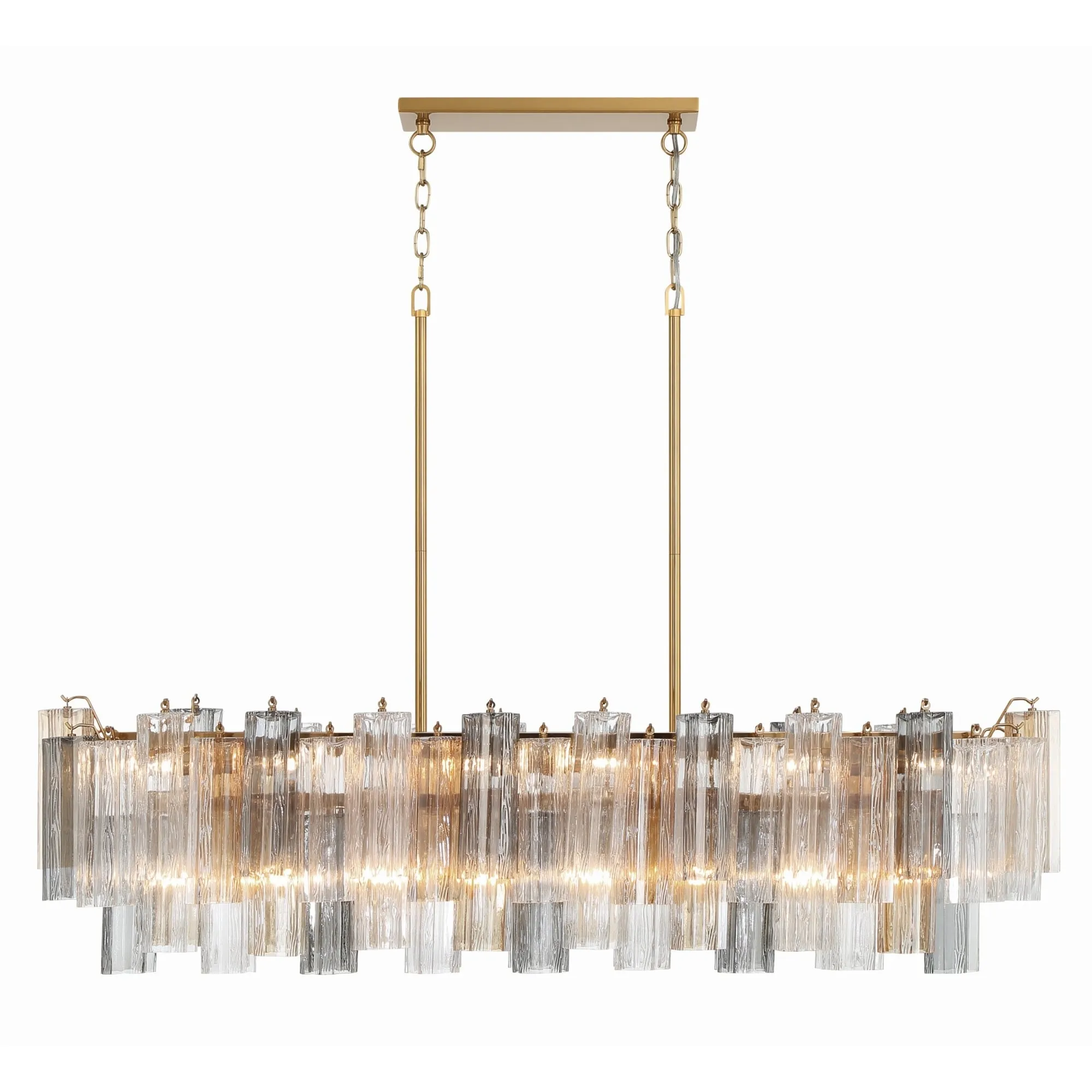 Crystorama Lighting Group ADD-317-AU Addis 14 Light 52 Wide Crystal