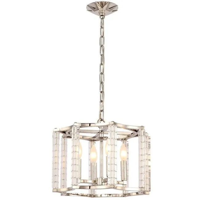 Crystorama Lighting Group Carson 4 Light 16 Wide Cage Chandelier with